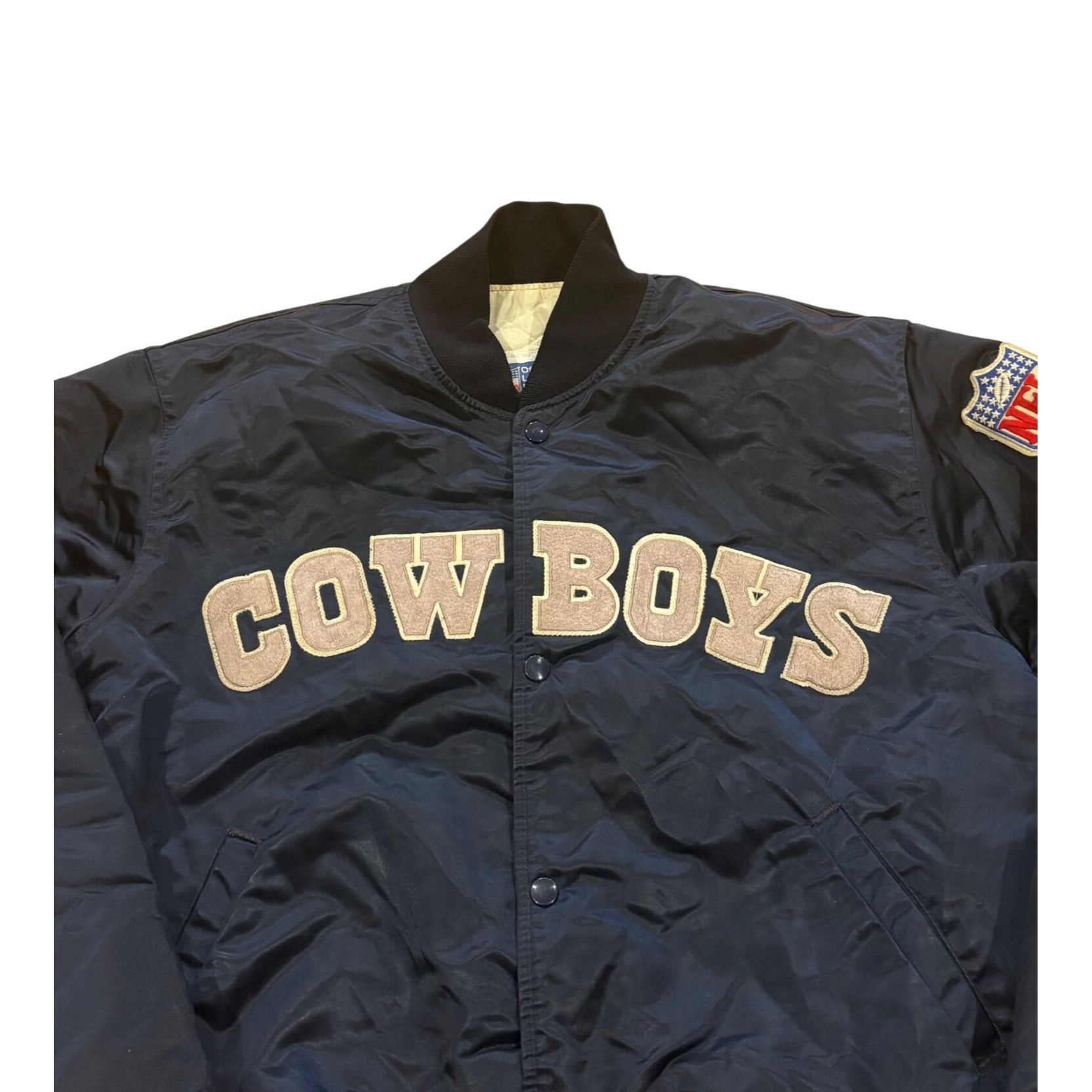 Starter Vintage 90's NFL Starter Dallas Cowboys Satin Jacket Men's S Size US L / EU 52-54 / 3 - 5 Thumbnail