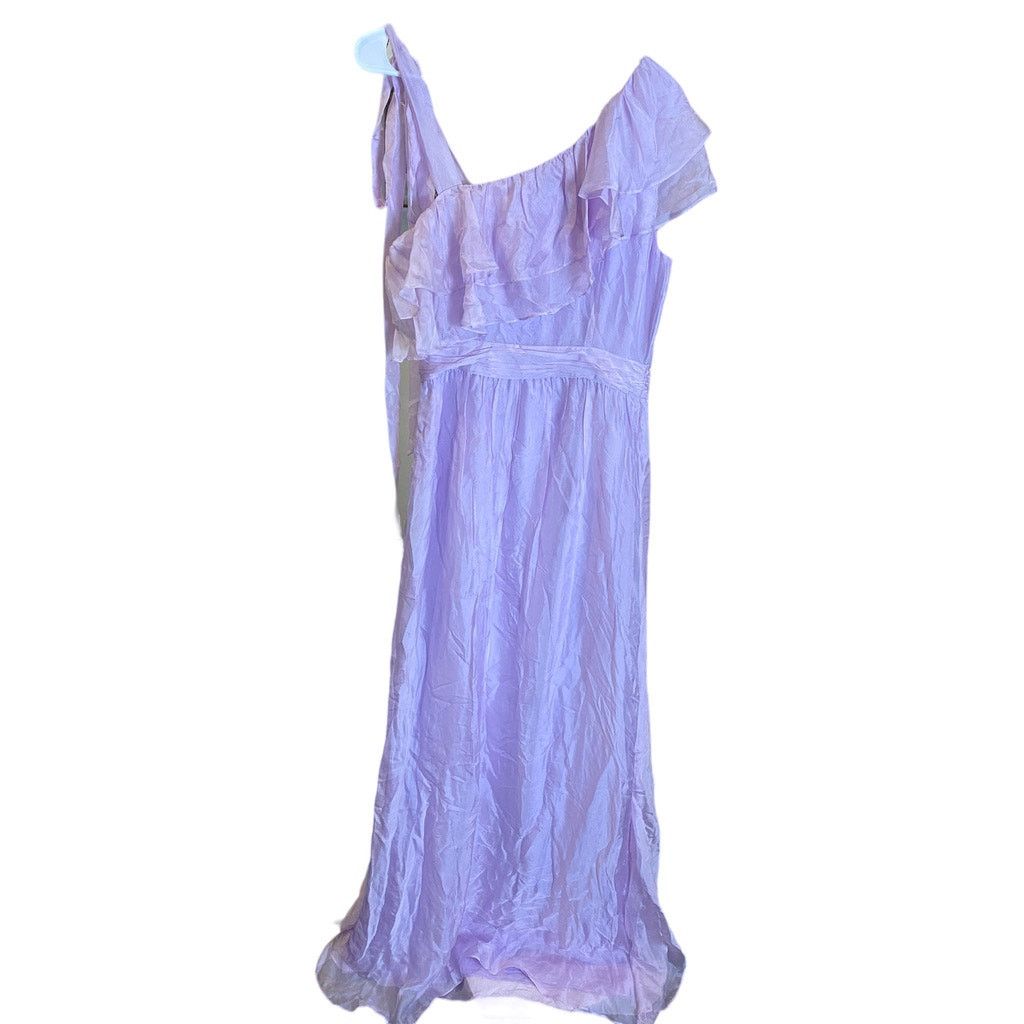 Rachel Zoe RACHEL ZOE Susanna One Shoulder Ruffled Maxi Gown Lilac 8 Size M / US 6-8 / IT 42-44 - 4 Thumbnail