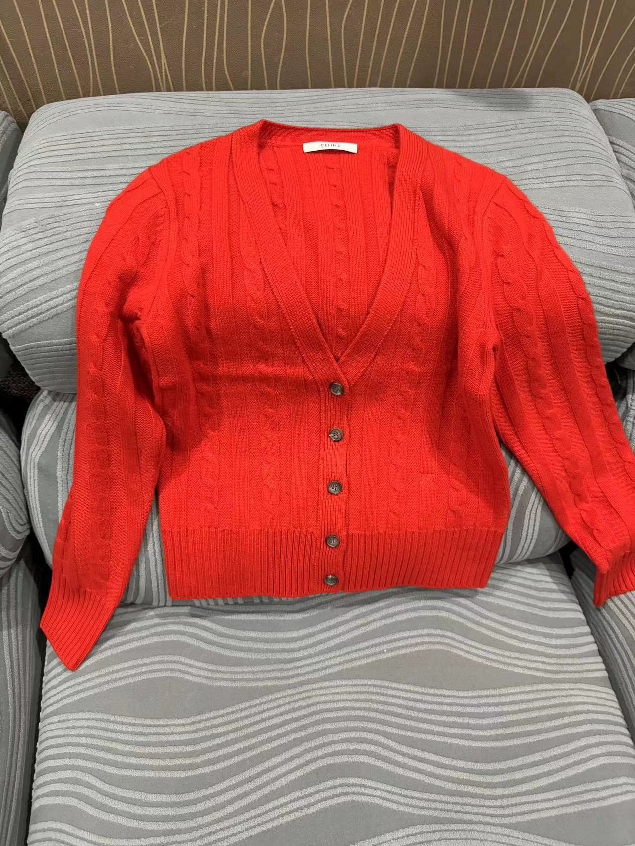 Celine Celine Authentic Cardigan Size S Size S / US 4 / IT 40 - 1 Thumbnail