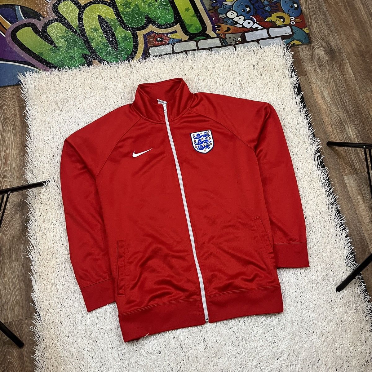 Nike Nike England 2016 2017 Soccer Jacket Size US XXL / EU 58 / 5 - 1 Thumbnail