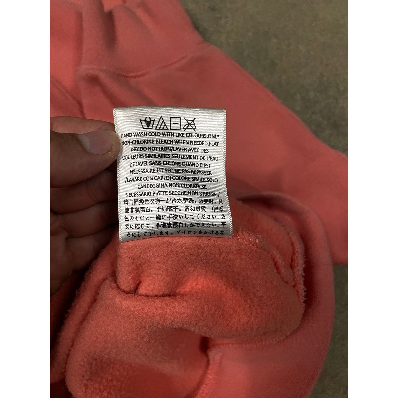 Essentials Essentials Hoodie Red Used Small Size US S / EU 44-46 / 1 - 4 Thumbnail