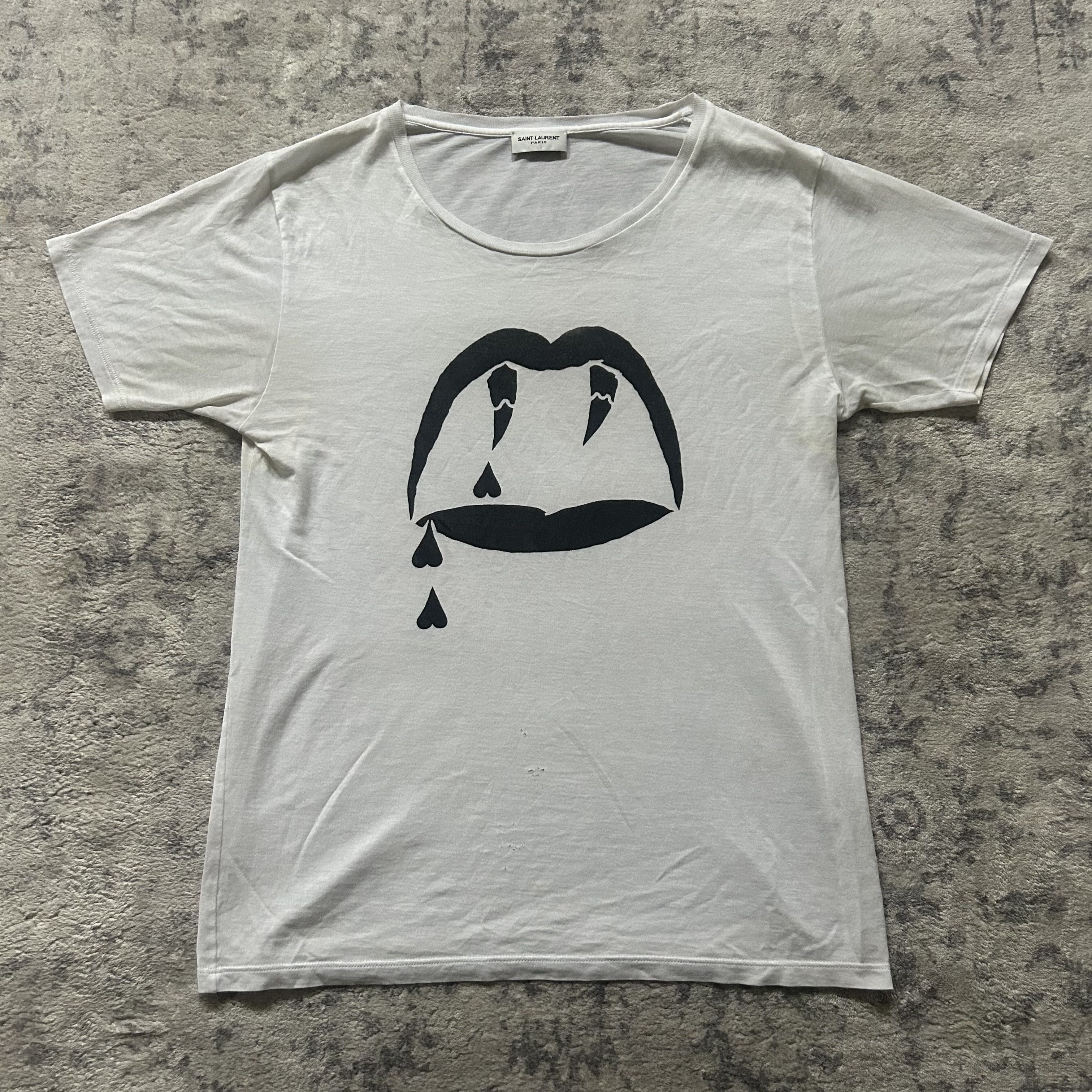 Saint Laurent Paris Blood Luster Tee | Grailed