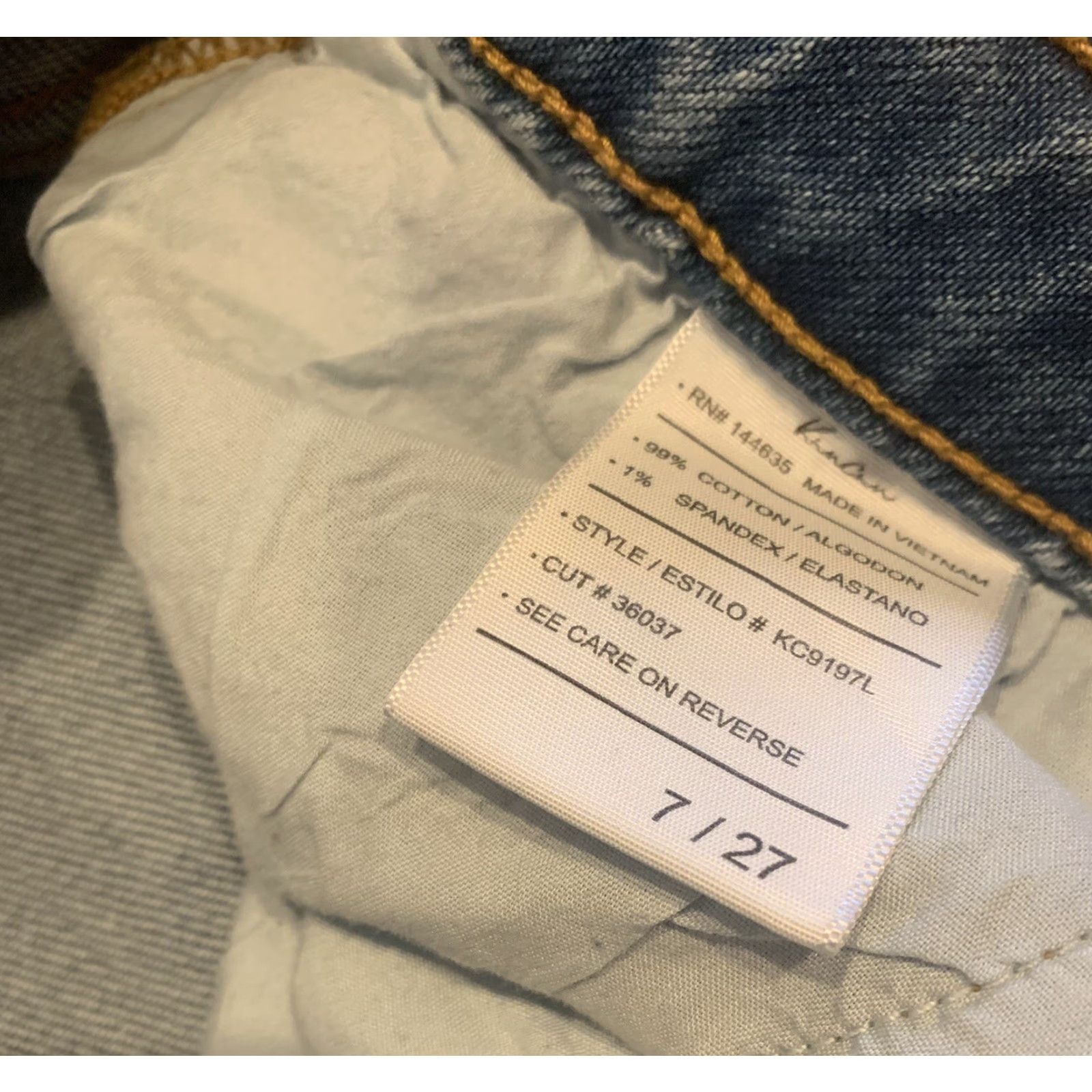 Vintage KANCAN ESTILO DENIM Light Wash Mom Jeans WOMENS SIZE 7/27 Jeans Denim Skinny Cotton Blend DENIM China Girls/Women? Size 27" / US 4 / IT 40 - 3 Thumbnail