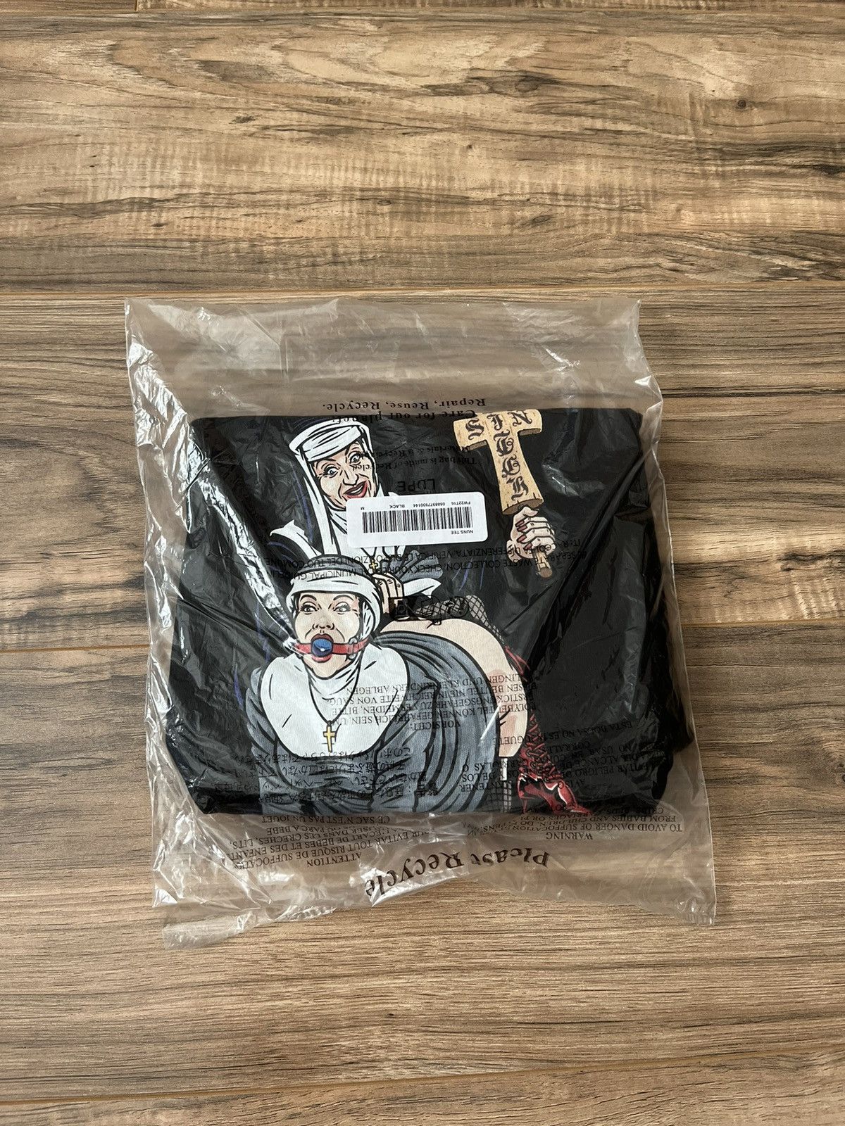 image of Supreme Nuns Tee in Black, Men's (Size Medium)