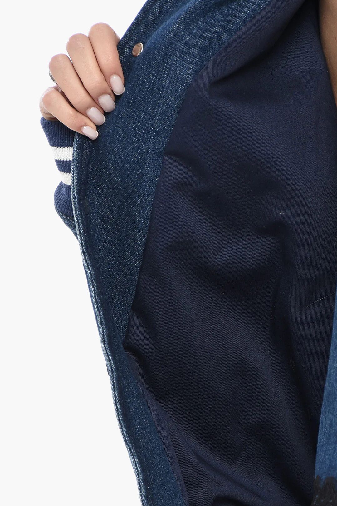 Off-White og1mm0426 Denim Bomber Jacket in Blue Size XS / US 0-2 / IT 36-38 - 5 Thumbnail