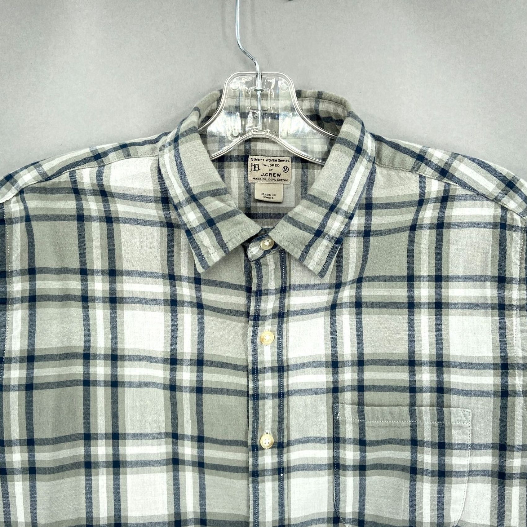 J.Crew J Crew Shirt Mens Medium Green Blue Beige Plaid Button Down Long Sleeve M Size US M / EU 48-50 / 2 - 2 Thumbnail