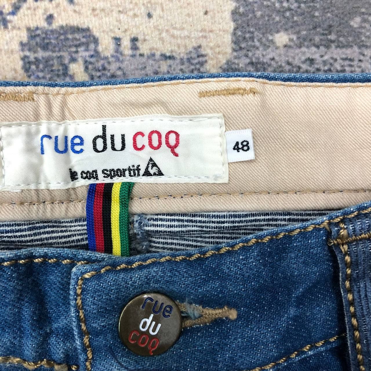 Le Coq Sportif P273 RUE DU COQ BY LE COQ SPORTIF FLARED HYBRID JEANS Size US 33 - 5 Thumbnail