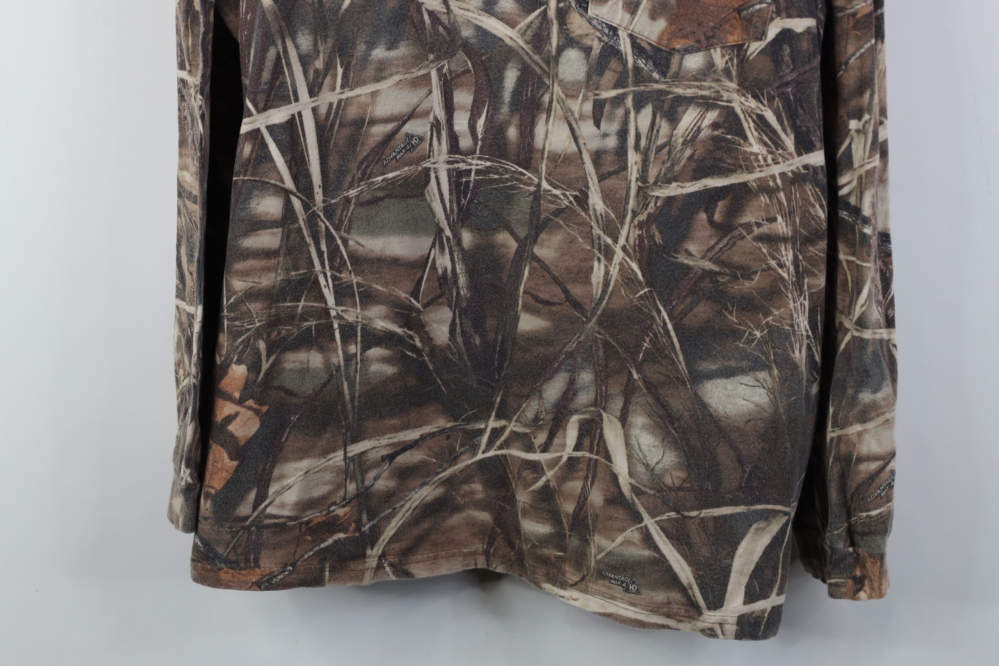 Vintage Vintage Y2K Streetwear Camouflage Long Sleeve Pocket T-Shirt Size US XXL / EU 58 / 5 - 3 Thumbnail