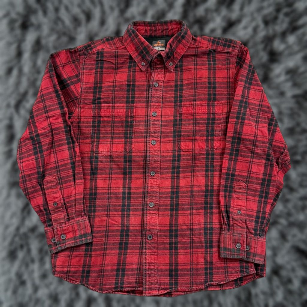 Vintage Ridgecut Shirt Mens Large Red Plaid Long Sleeve Button Up Rugged Outdoors Work Size US L / EU 52-54 / 3 - 1 Thumbnail