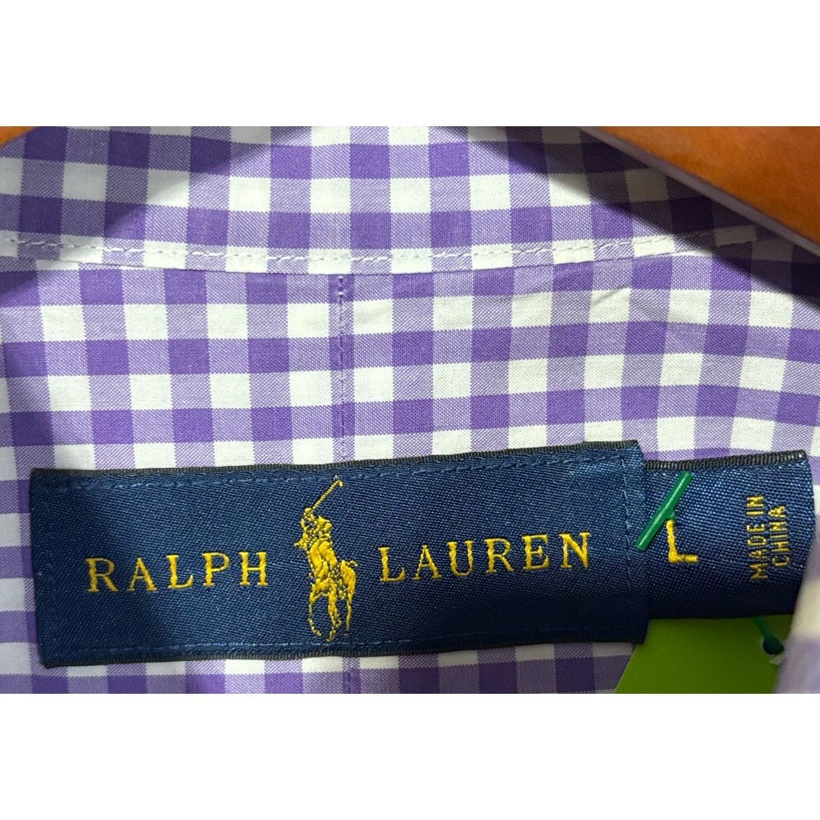 Ralph Lauren RALPH LAUREN Men’s Purple-White Check Casual Dress Shirt | L Size US L / EU 52-54 / 3 - 3 Thumbnail