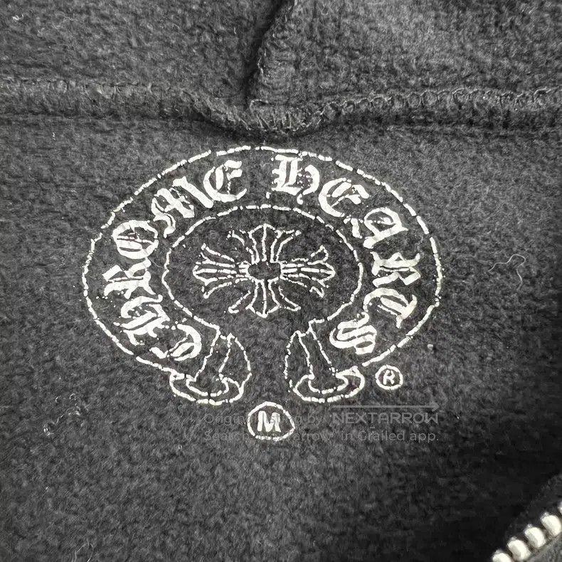 Chrome Hearts CHROME HEARTS Size M Black cross-collar zip-up hoodie Size US M / EU 48-50 / 2 - 3 Thumbnail