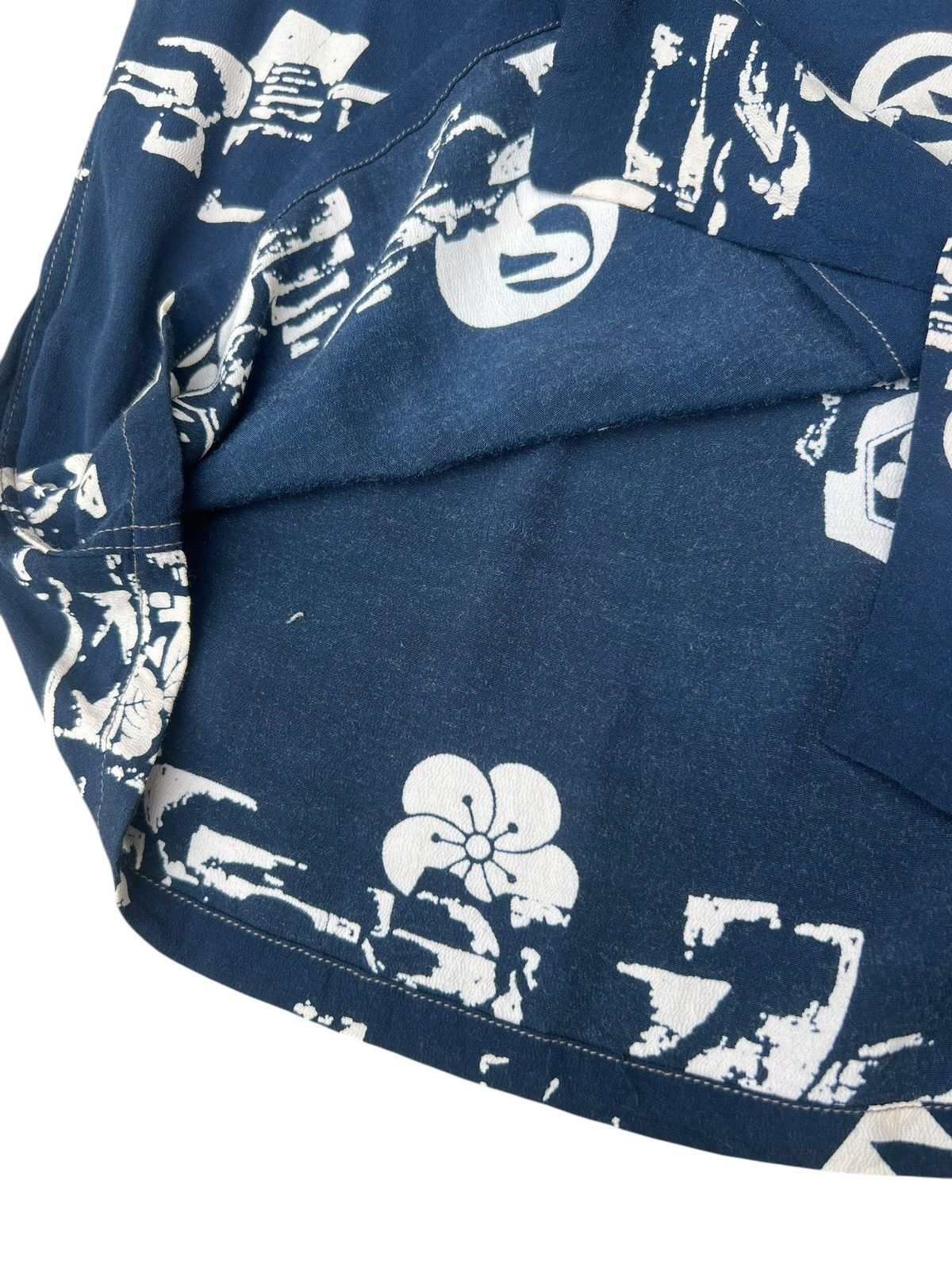 Blue Blue Japan Blue Blue Special Okra Indigo Dyed Hawaiian Shirt Size 4 Size US XL / EU 56 / 4 - 8 Thumbnail