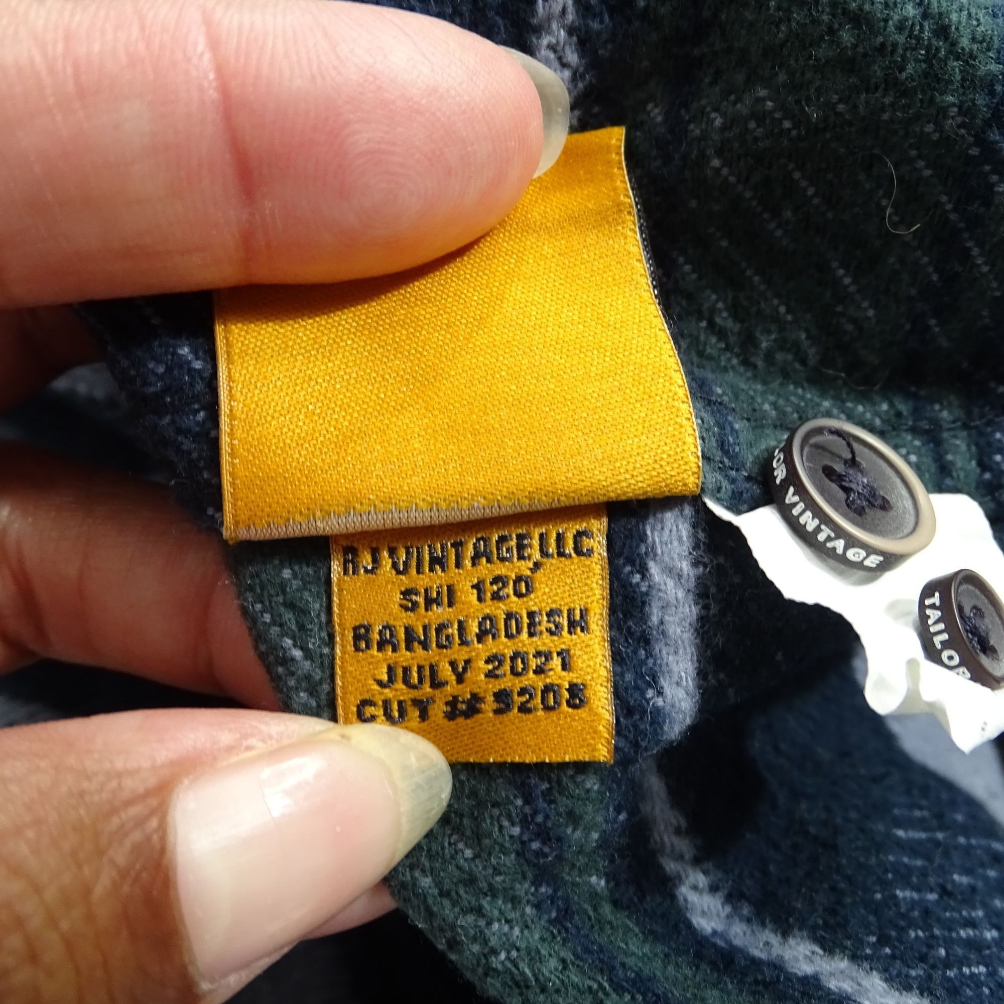 Other Connecticut Originals Tailor Vintage Blue Green Plaid Size US L / EU 52-54 / 3 - 7 Thumbnail