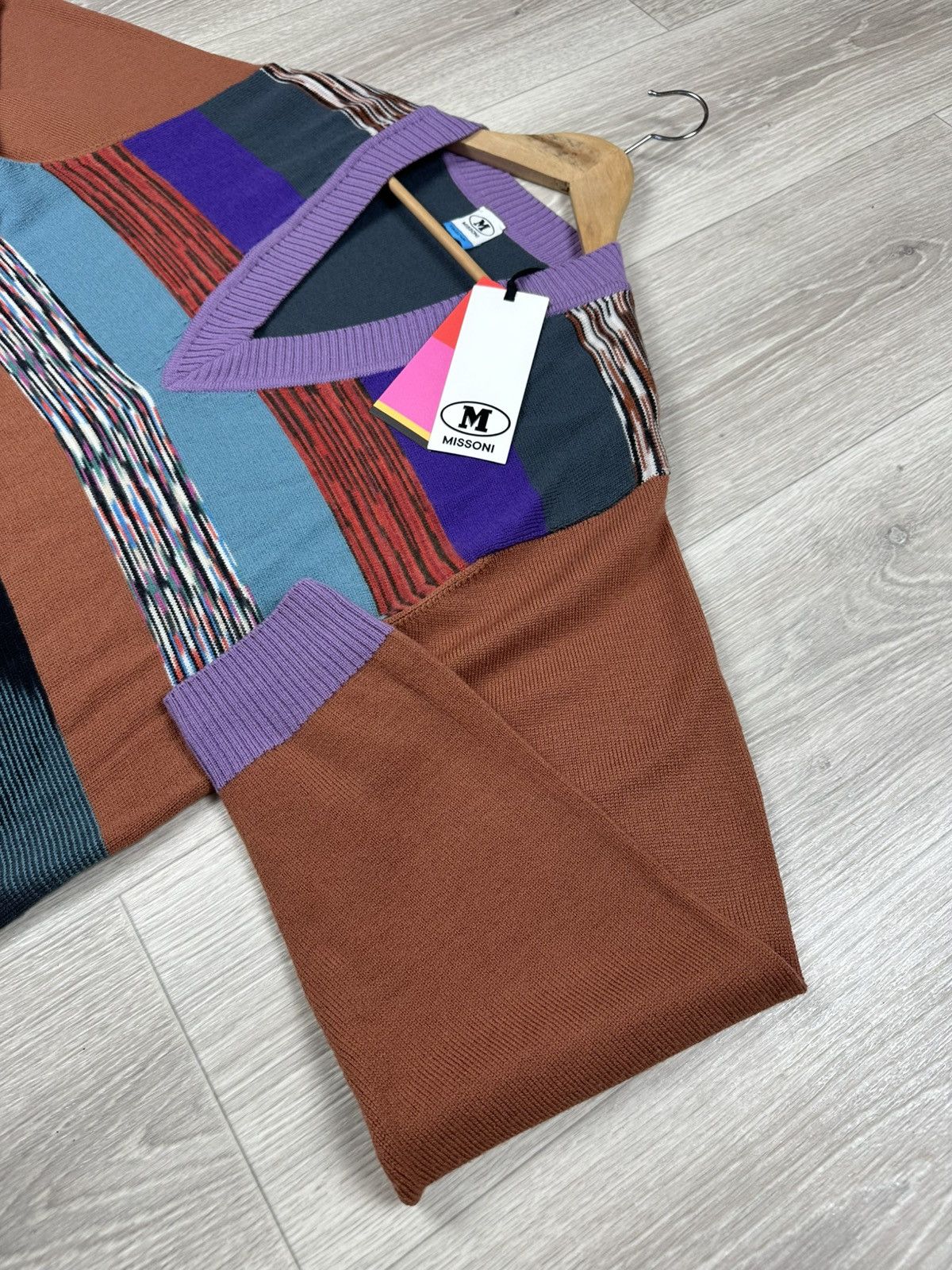Missoni New Missoni Wool Pullover Sweater Striped Multicolour Size S / US 4 / IT 40 - 4 Thumbnail