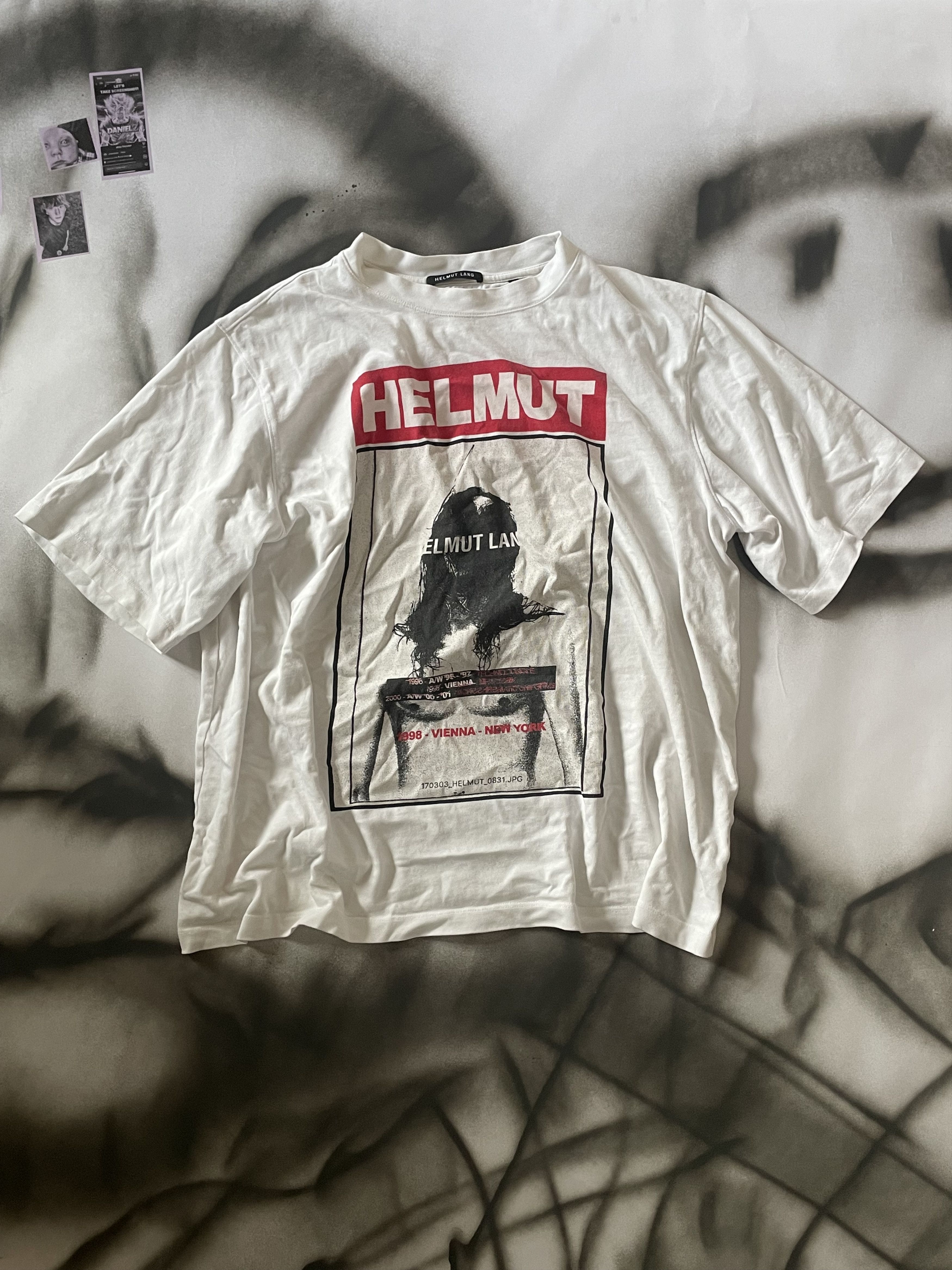 Helmut Lang Helmut Lang person logo shirt Size US XL / EU 56 / 4 - 1 Thumbnail