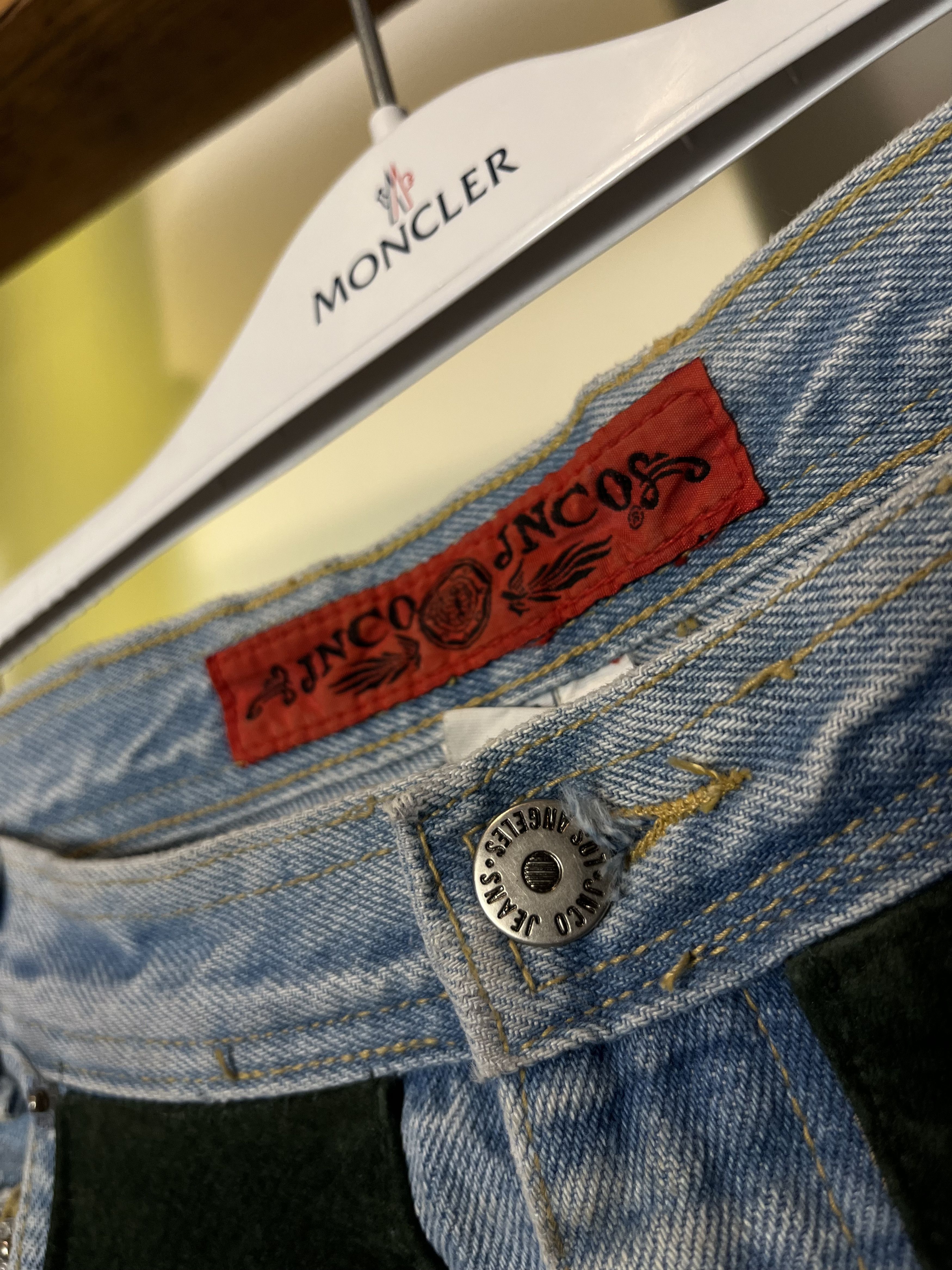 JNCO Vintage 90s JNCO Double Knee Green Leather Patch Made in USA Size US 38 / EU 54 - 6 Thumbnail