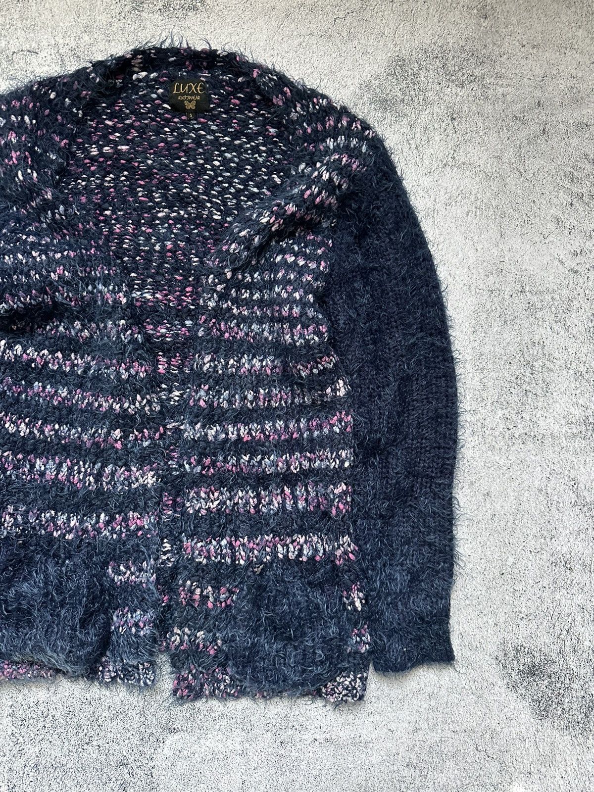 Japanese Brand Faux Fur Sweater Junya Watanabe Style Women's Purple Fit S Size S / US 4 / IT 40 - 4 Thumbnail