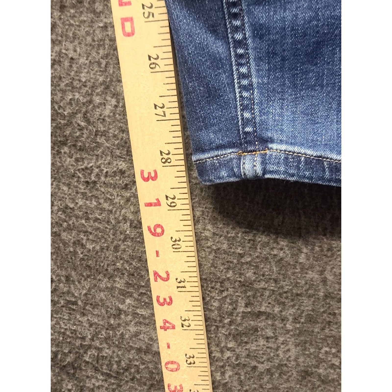 Denime Duluth Denim Jeans Womens 20W 38x28 Slim Stretch Ankle Cut Blue Denim utility? Size 42" / US 20 - 5 Thumbnail