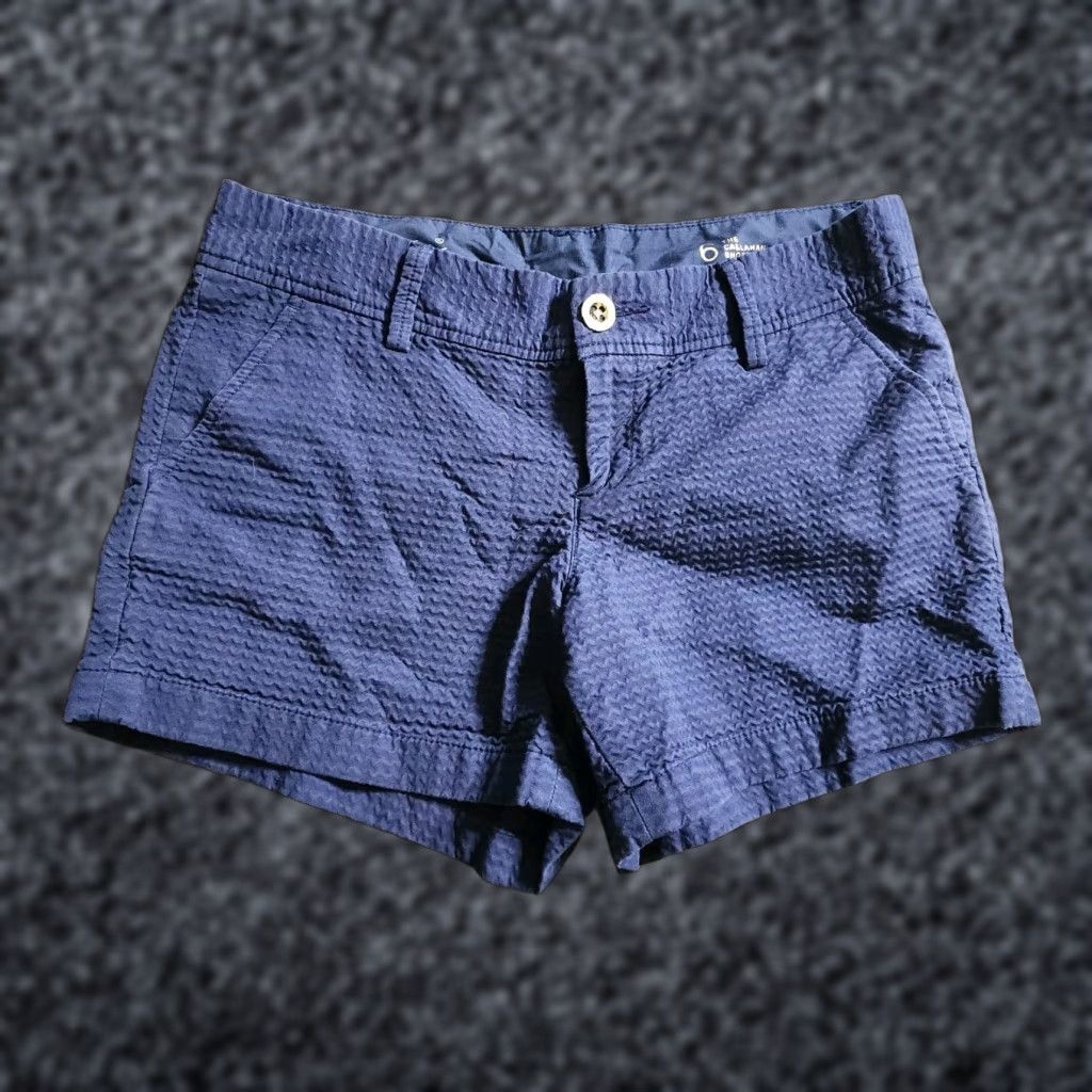 Lilly Pulitzer Lilly Pulitzer Callahan Shorts Womens 6 Navy Blue Chino 4.5 In Inseam/Flat Front Pockets Casual Spring Summer Womens Size 28" / US 6 / IT 42 - 1 Thumbnail