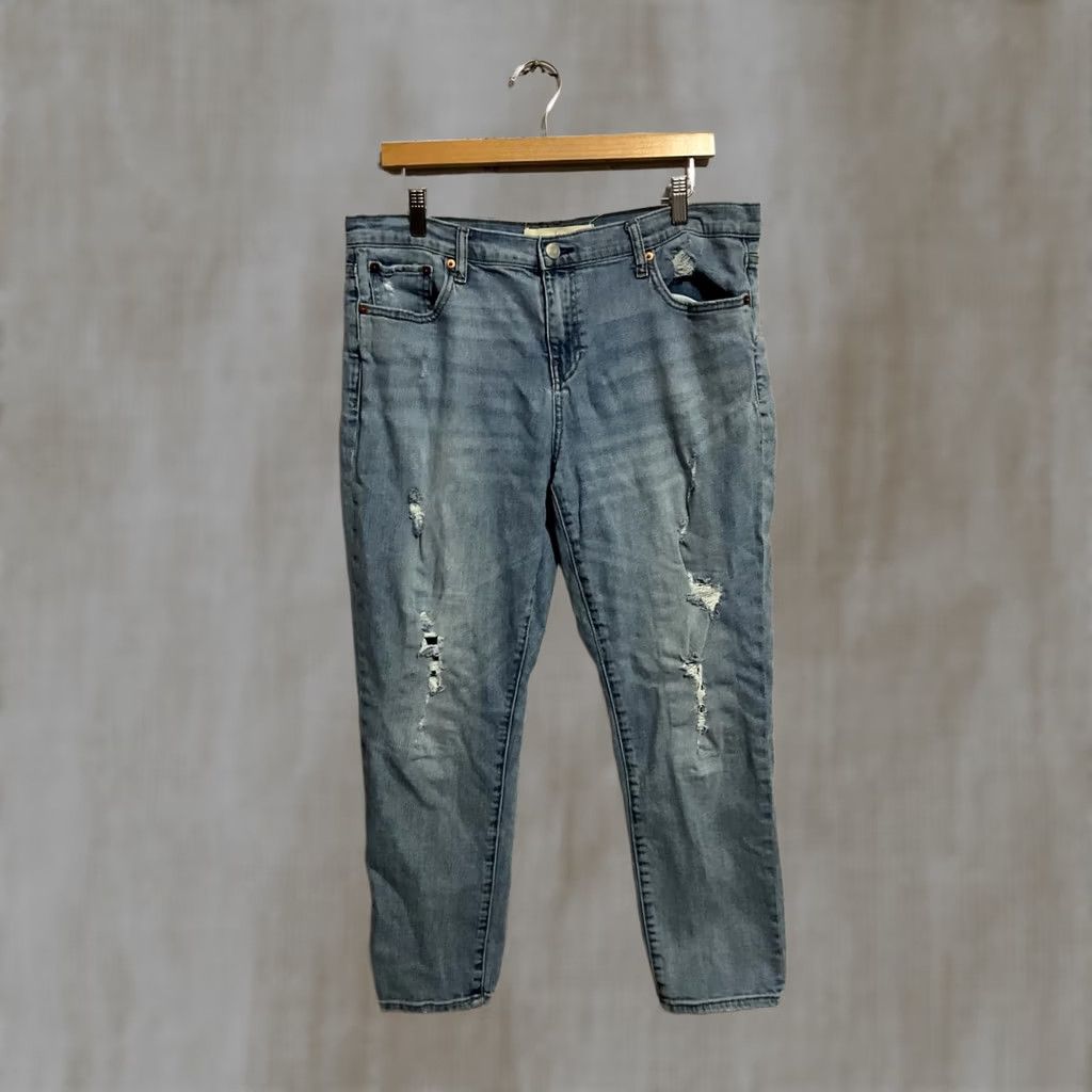 Gap Gap 1969 Best Girlfriend Light Wash Jeans Size 32x26 Women Regular Cotton Denim Blue Relaxed Fit Vintage No Size 24" / US 00 / IT 34 - 1 Thumbnail