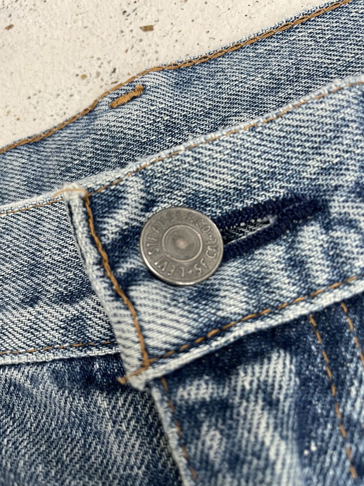 Levi's Vintage 90s Repro Levis 502 Selvedge Redline Big E Size US 30 / EU 46 - 11 Thumbnail