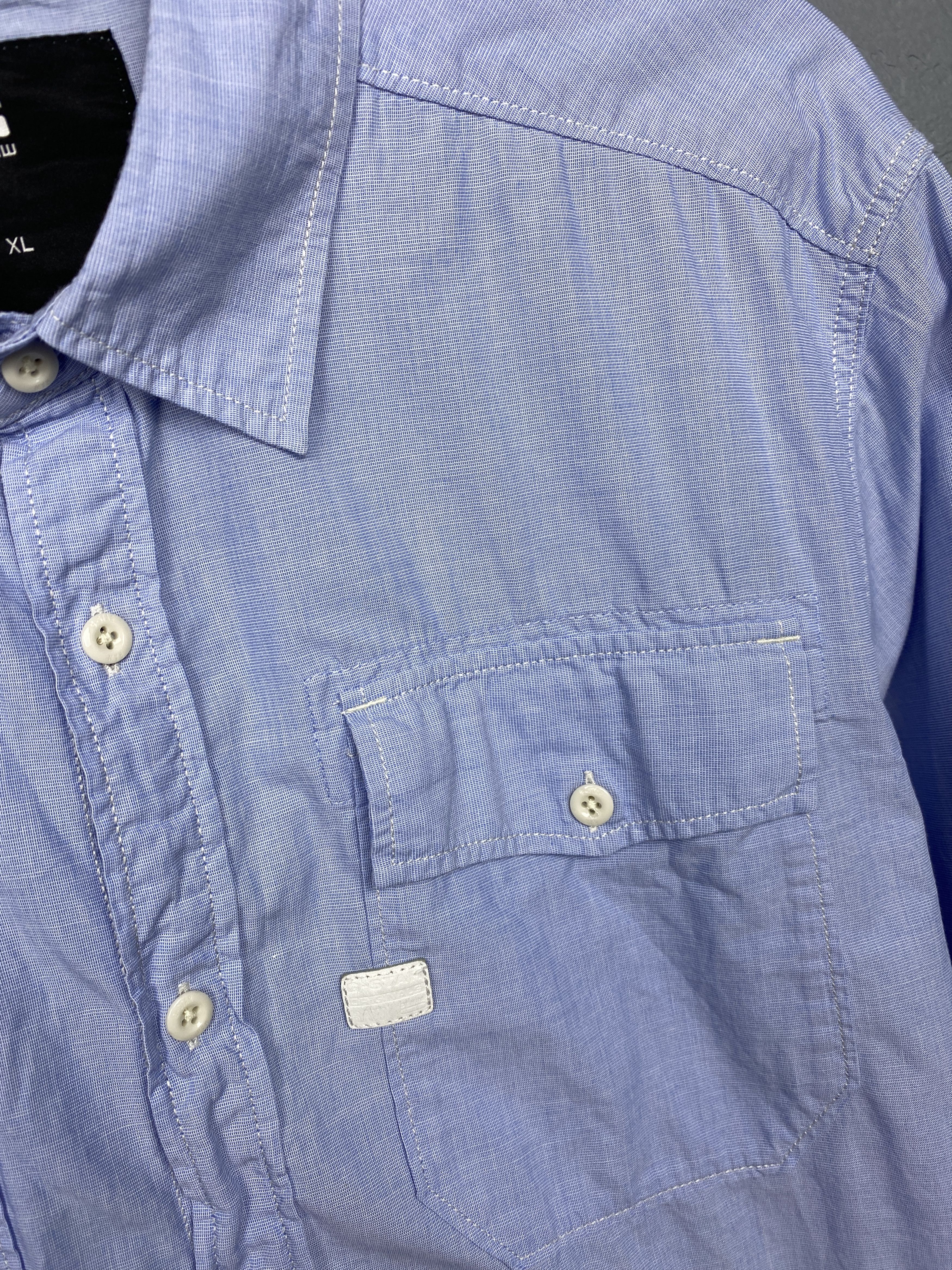 G-Star G Star Raw Vintage Mens Landoh Long Sleeve Shirt Size US XL / EU 56 / 4 - 3 Thumbnail