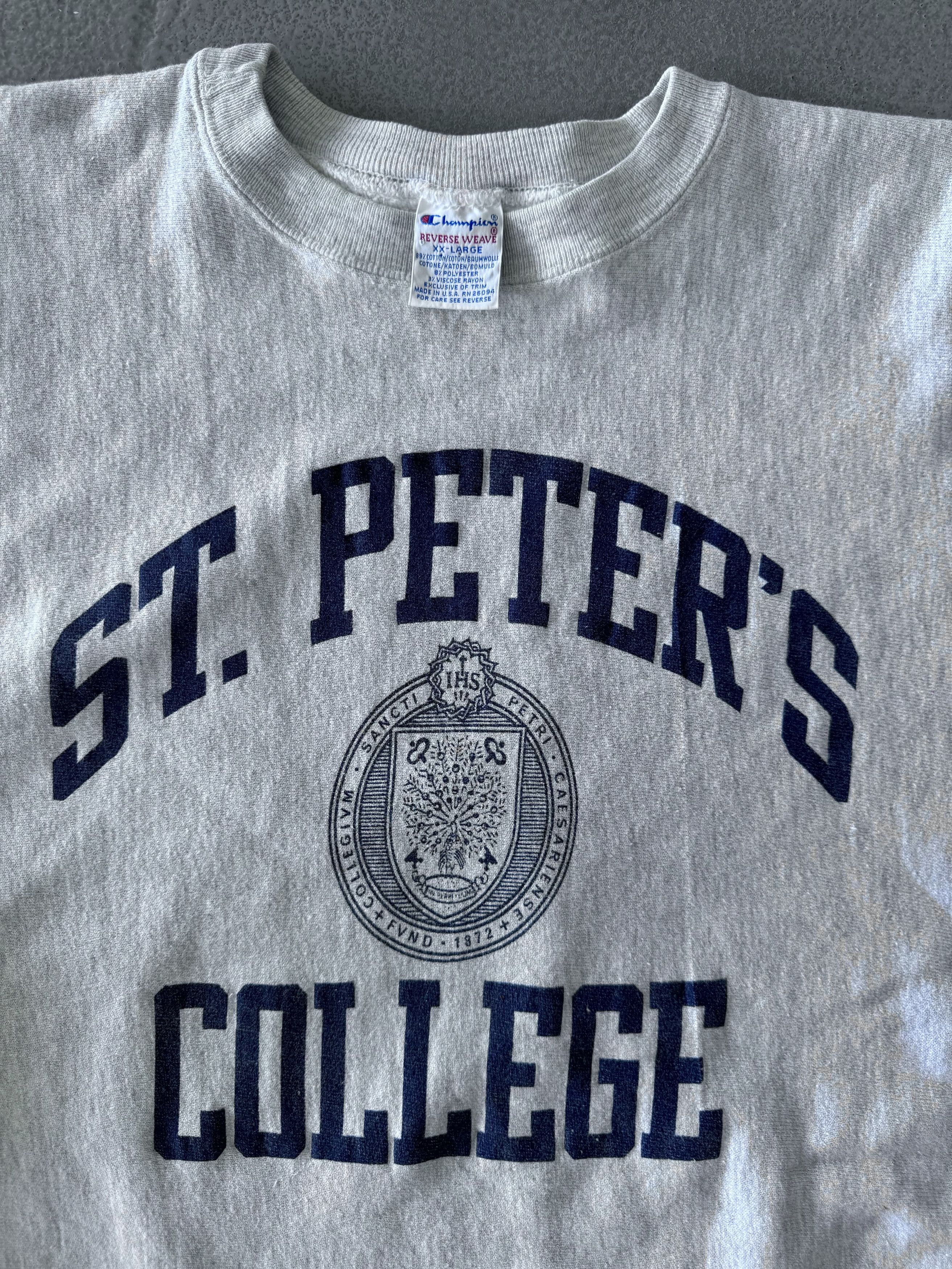 Champion Vintage Champion Reverse Weave St Peters College Sweatshirt Size US XXL / EU 58 / 5 - 2 Thumbnail