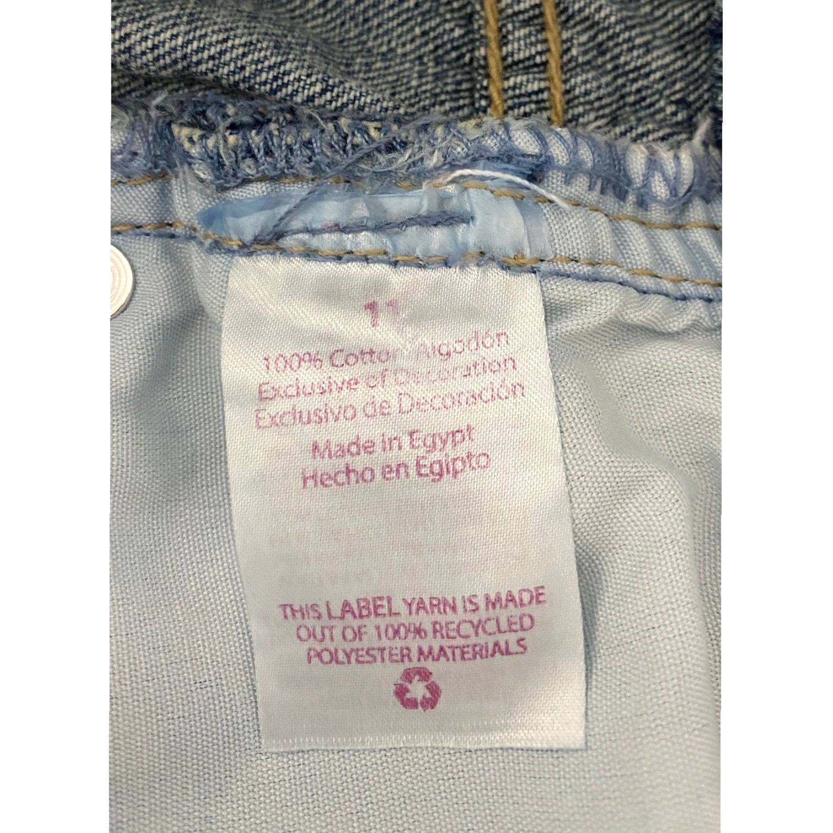 Vintage No Boundaries Jeans Distressed patched NY Crew Blue 11 Juniors Women Mom High Rise 90s Logo Embroidered 5-Pocket Denim Cotton Size 32" / US 10 / IT 46 - 5 Thumbnail