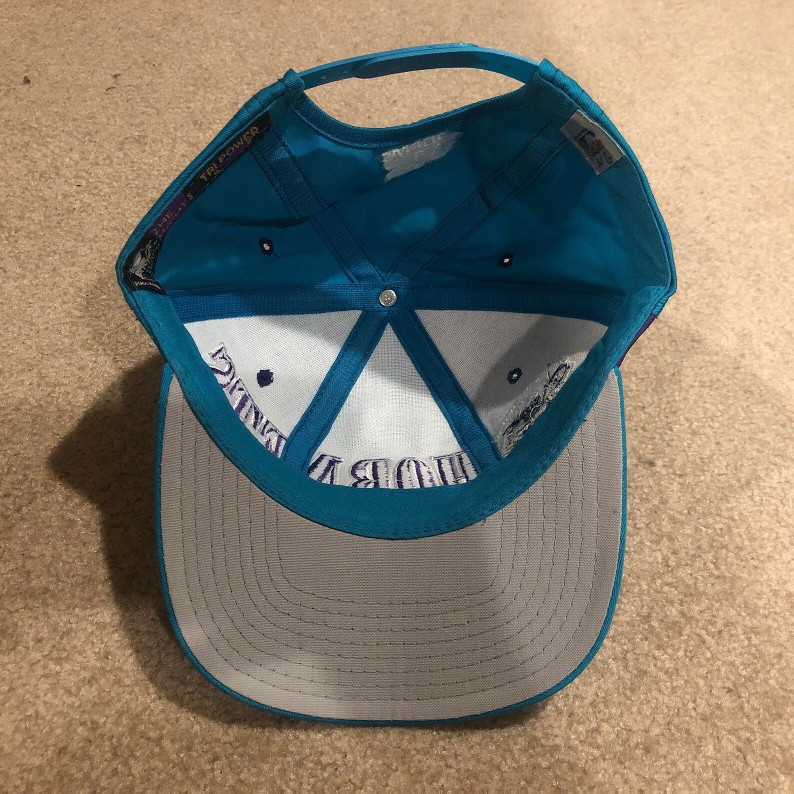 Starter Vintage 90s 90S Charlotte Hornets NBA SnapBack Hat Cap Size ONE SIZE - 7 Thumbnail