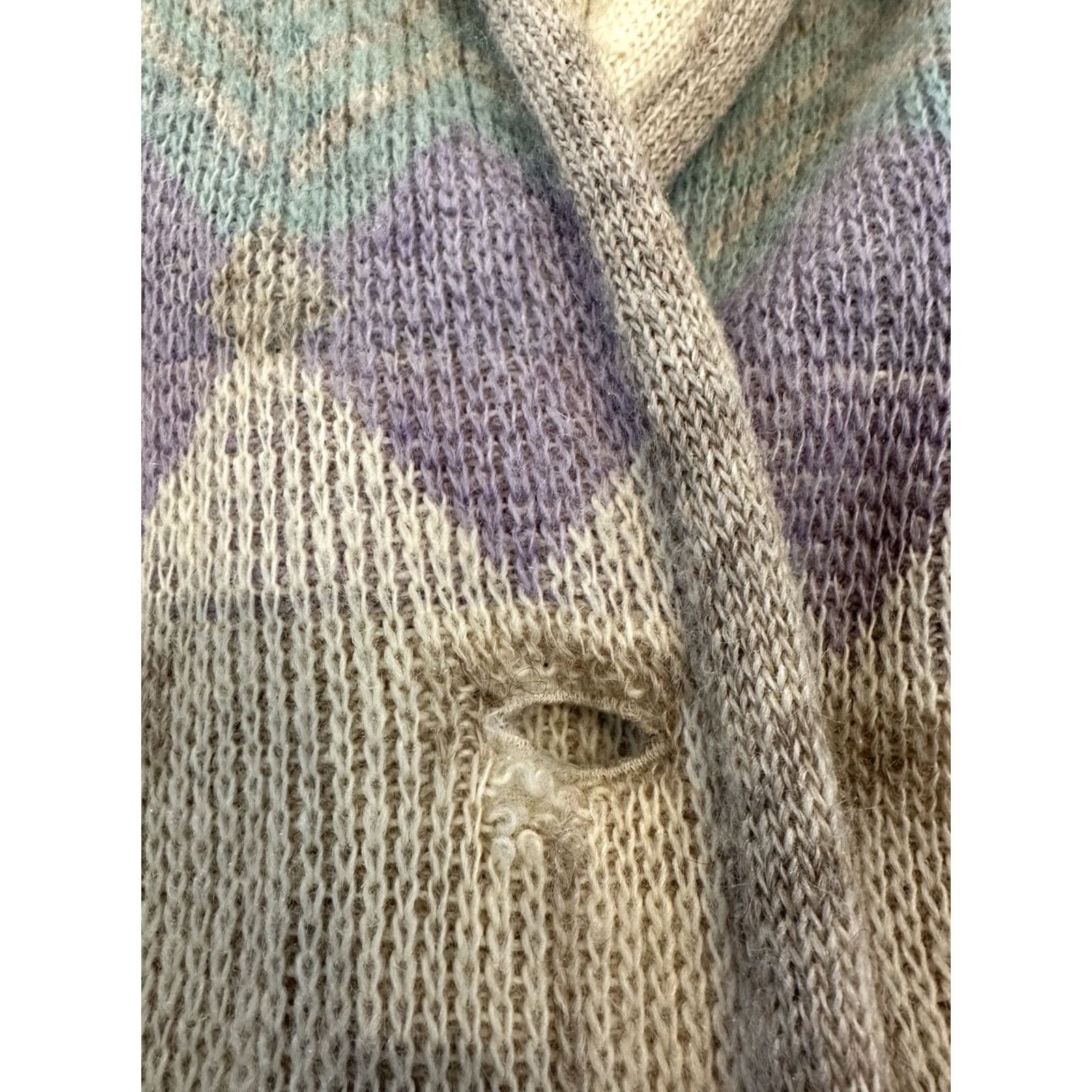 Vintage VINTAGE Alafoss Icewool Cardigan Sweater Jacket Small Women Wool Ivory Aztec Button Overcoat S Size S / US 4 / IT 40 - 3 Thumbnail