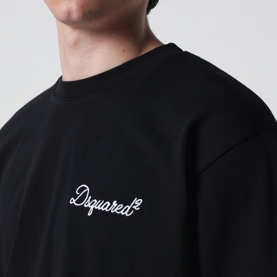 Dsquared2 o1d2blof0226 Logo T-Shirt in Black Size US L / EU 52-54 / 3 - 4 Thumbnail