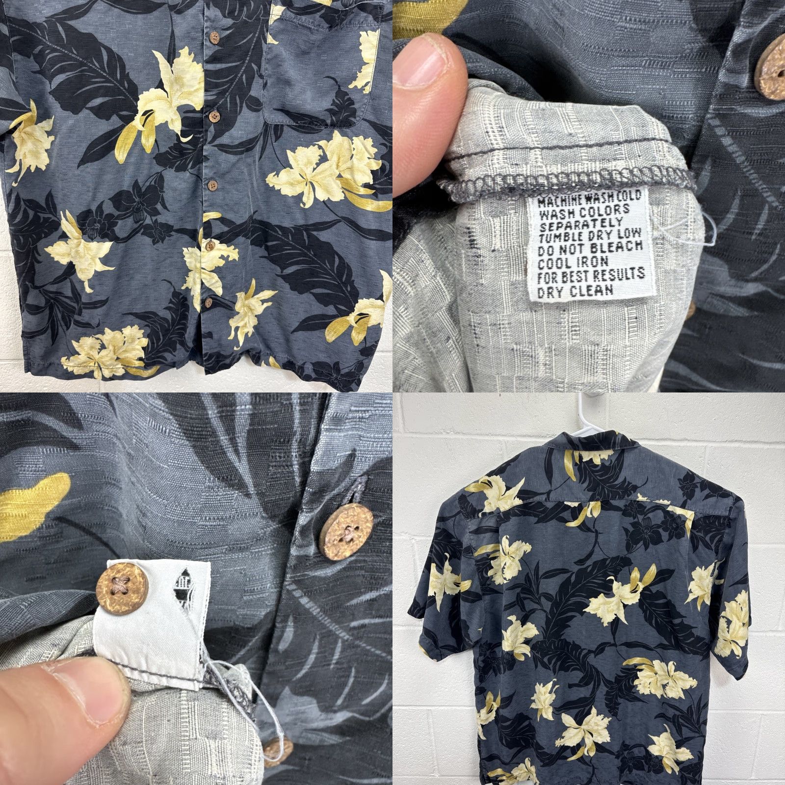 Tommy Bahama VINTAGE Tommy Bahama Floral Silk Button-Down Camp Shirt Mens XL Beach Size US XL / EU 56 / 4 - 8 Thumbnail