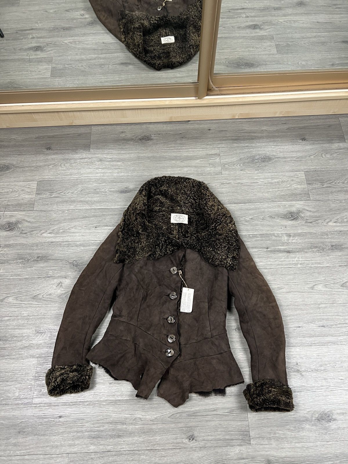 Other Rare Nigel Preston Lambskin Leather Shearling Hooded Jacket Size S / US 4 / IT 40 - 7 Thumbnail