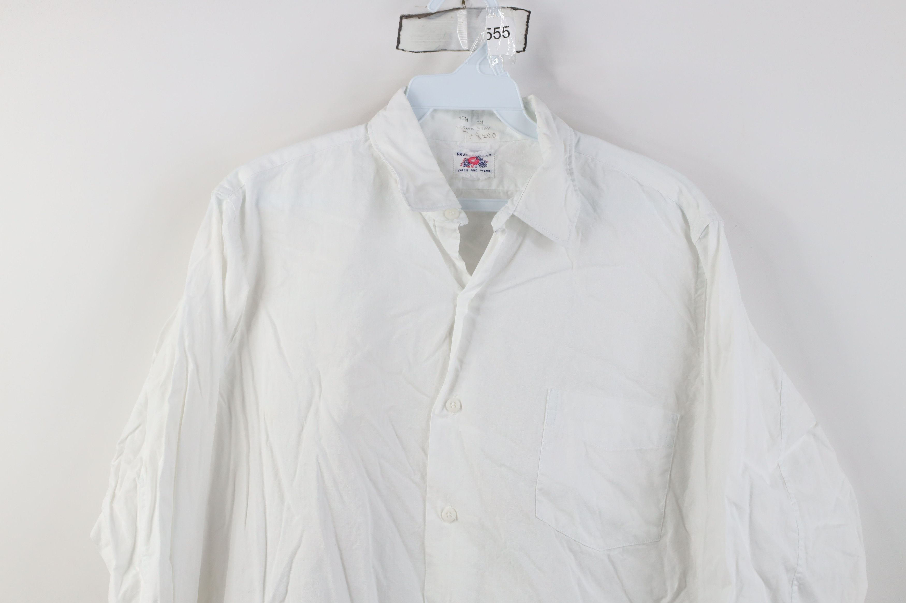 Fruit Of The Loom Vintage 50s 60s Fruit of the Loom Sanforized Button Shirt Size US M / EU 48-50 / 2 - 2 Thumbnail