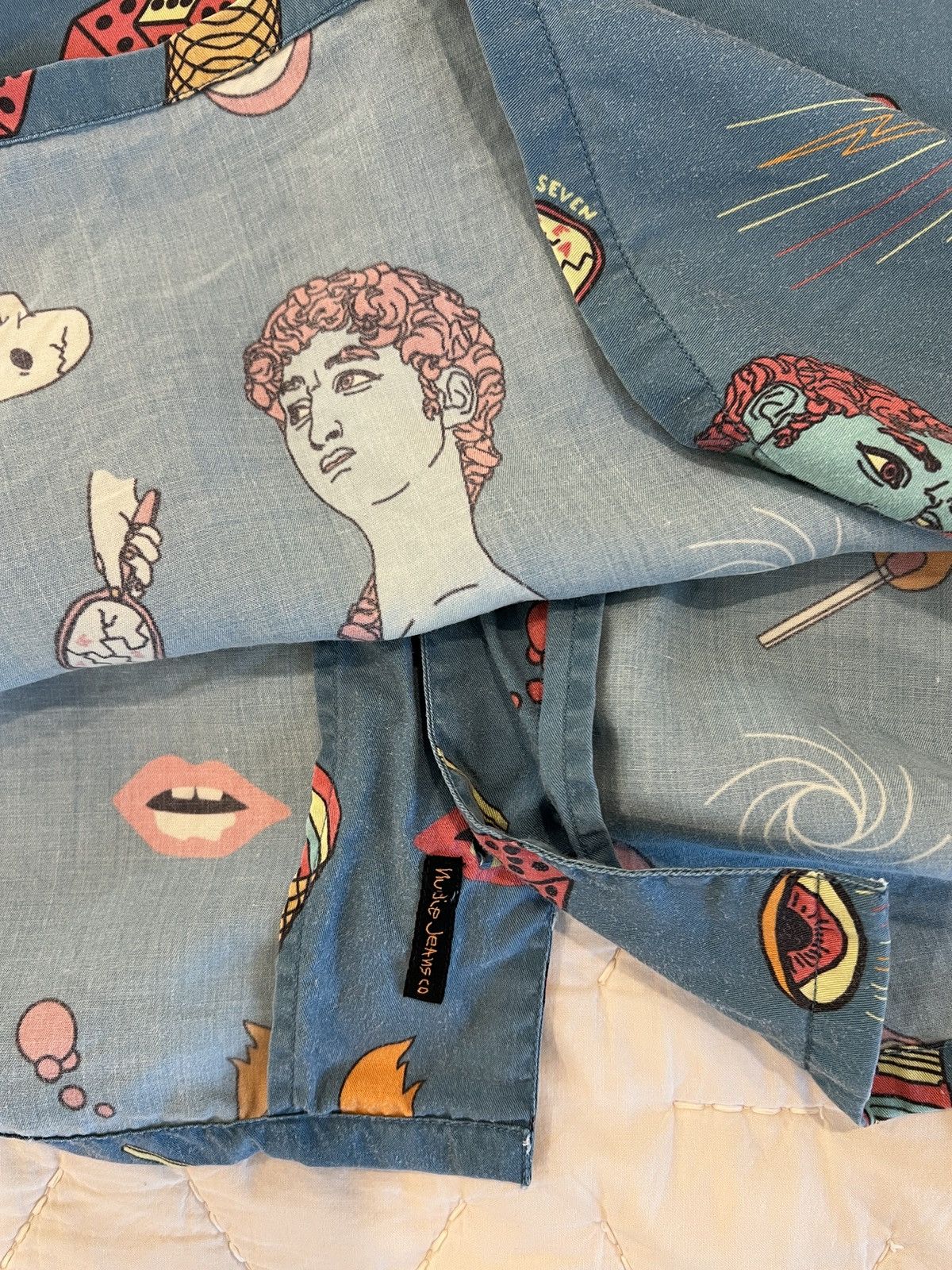Nudie Jeans Nudie short sleeve button up. Size US M / EU 48-50 / 2 - 5 Thumbnail
