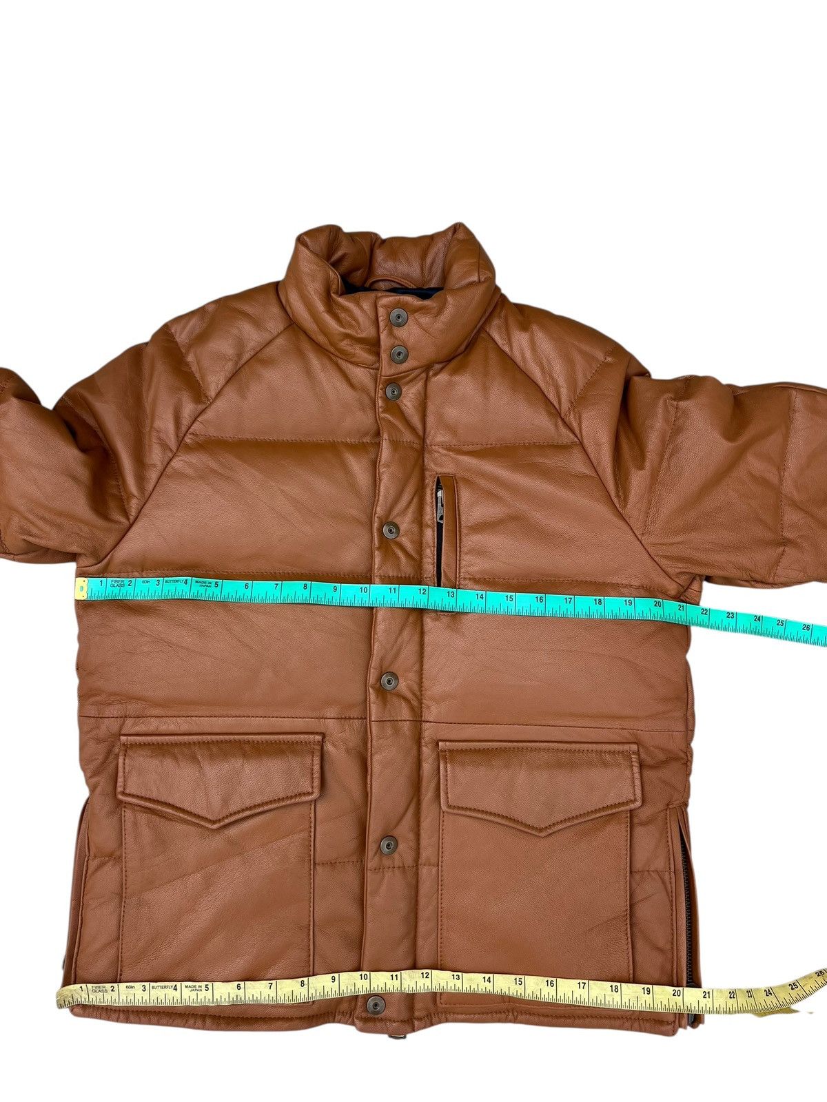 JACKROSE Jackrose Goatskin Leather Down Feather Puffer Jacket Size US M / EU 48-50 / 2 - 4 Thumbnail