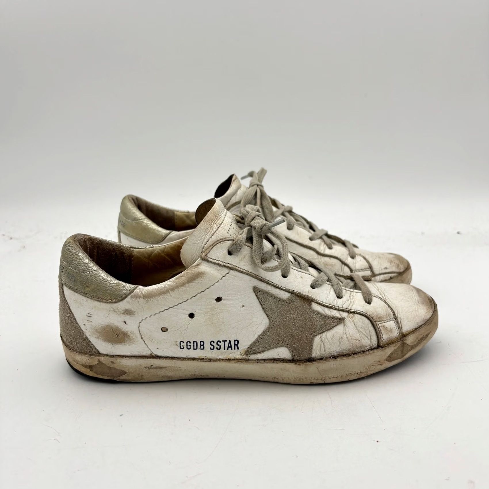 Golden Goose VINTAGE Golden Goose Superstar GGDB Leather Low Top Sneakers Shoes Women’s 38 US 8 White Womens Size M / US 6-8 / IT 42-44 - 3 Thumbnail