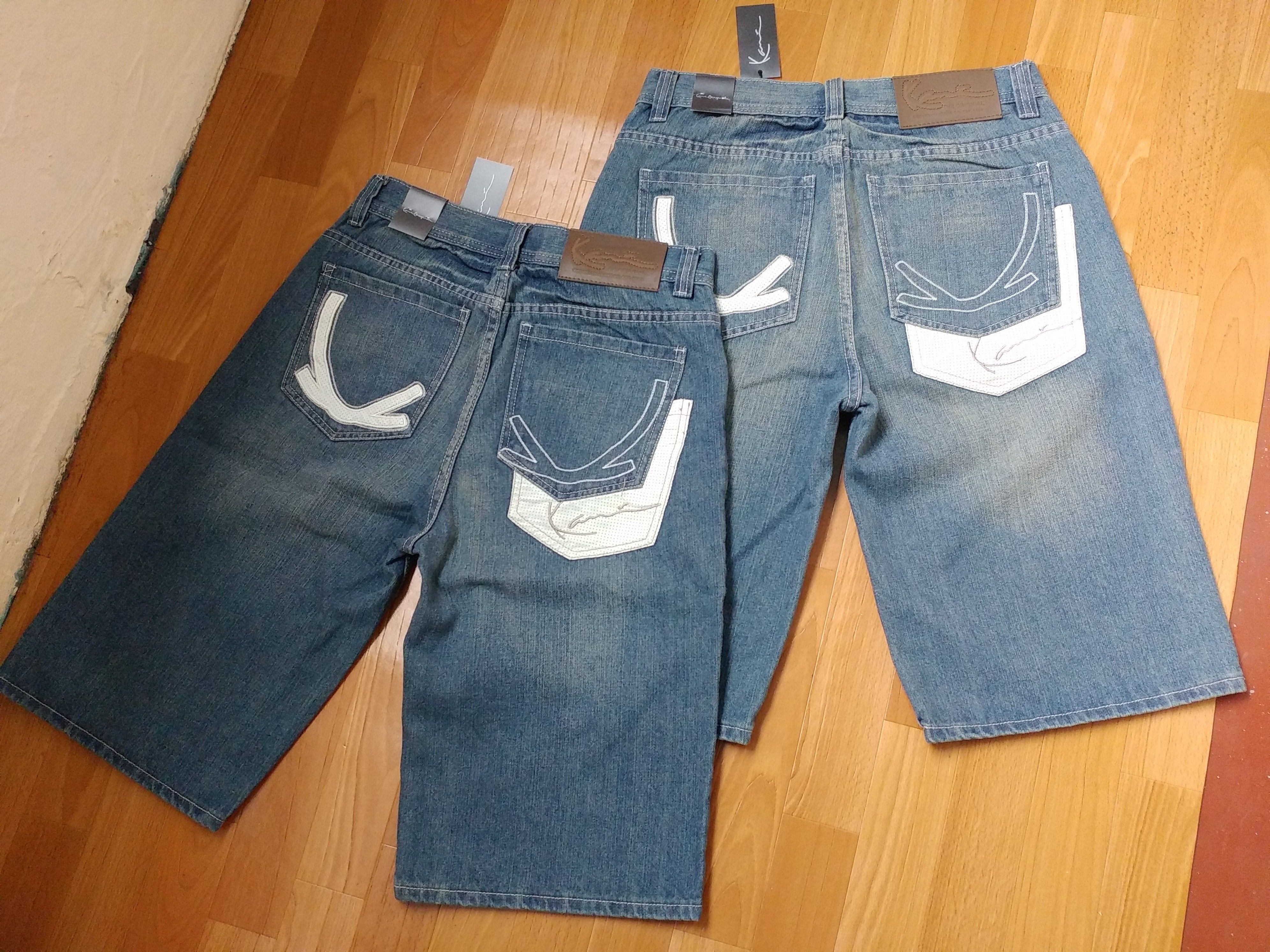 Karl Kani KARL KANI shorts, vintage hip hop baggy jeans, 90s size W 30 Size US 30 / EU 46 - 4 Thumbnail