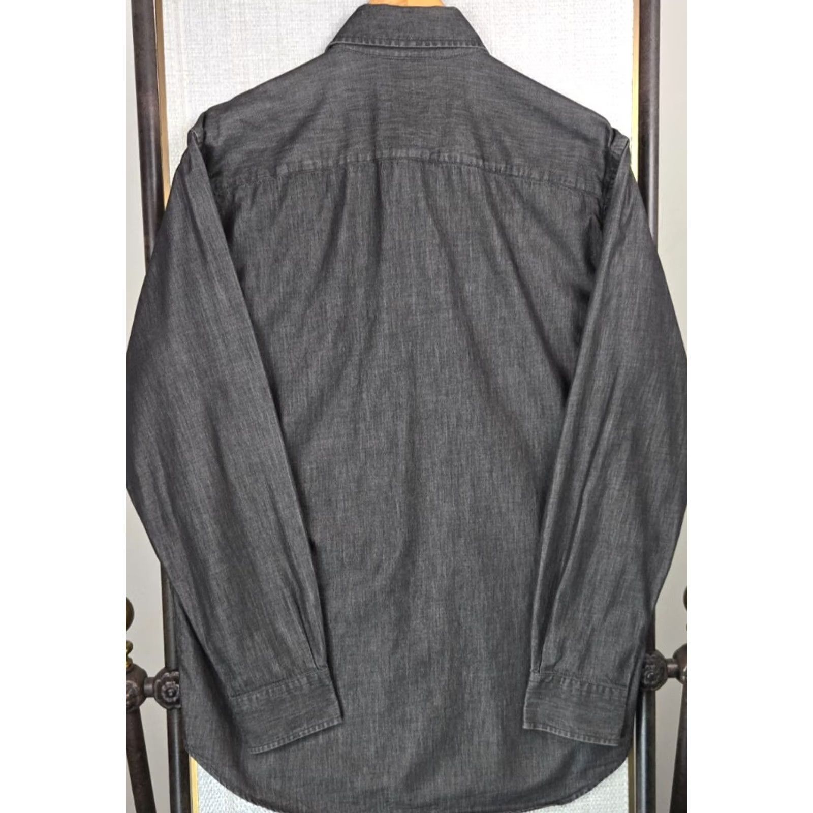 Ermenegildo Zegna ERMENEGILDO ZEGNA SPORT Mens Cotton Chambray Long Sleeve Sport Shirt Medium Size US M / EU 48-50 / 2 - 6 Thumbnail