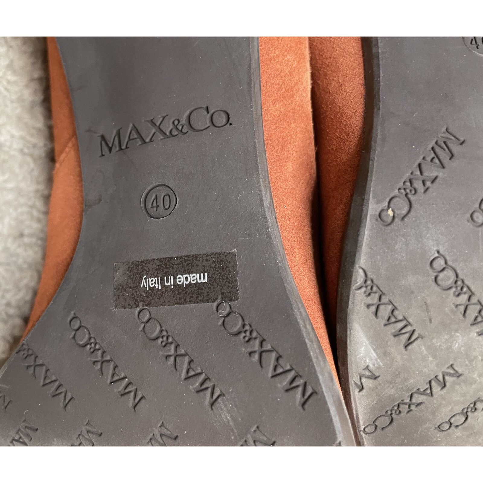 Max Mara Max Mara Rust Suede Boots 40 9.5 10 Round Heels Lace Up Size US 9.5 / IT 39.5 - 13 Thumbnail
