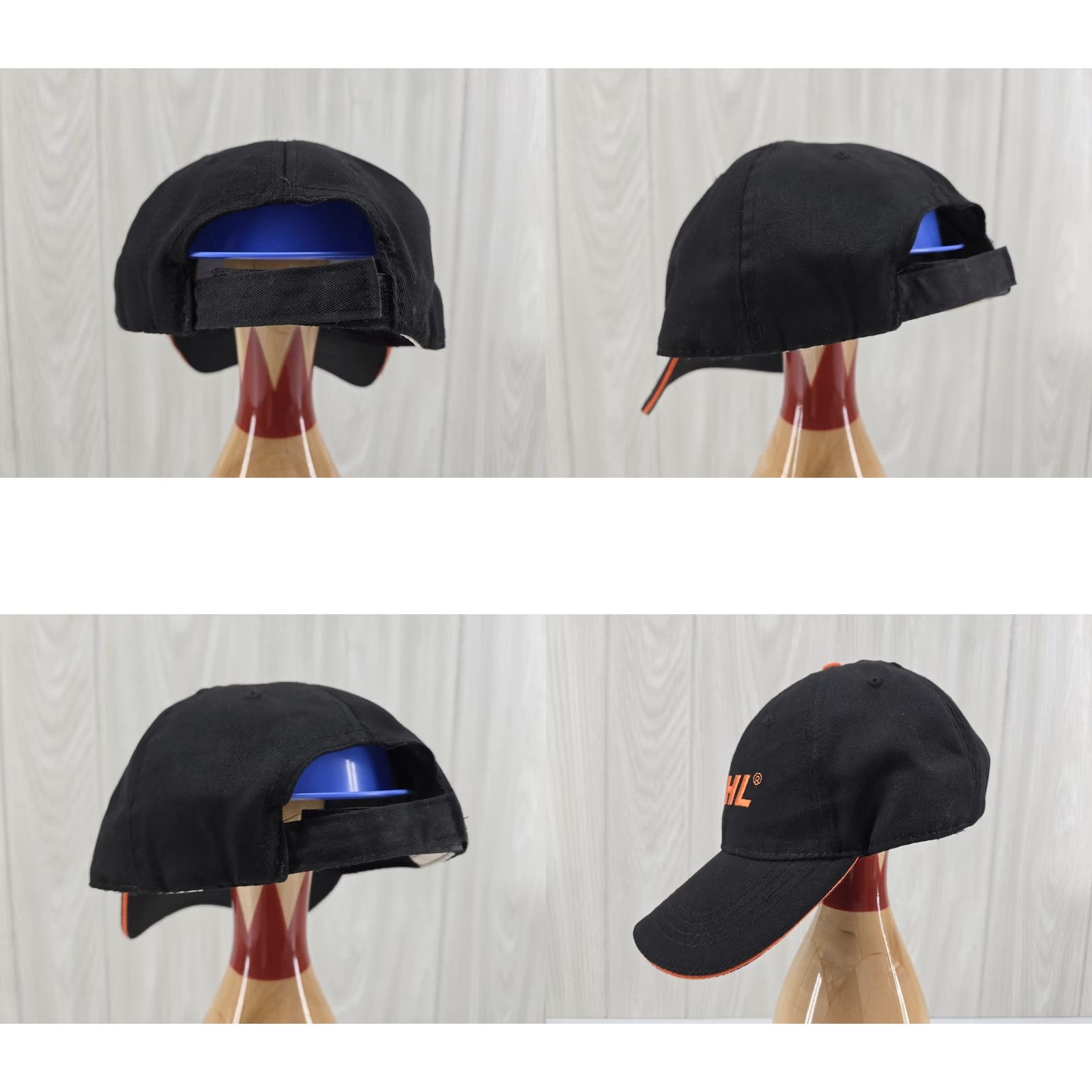 Bally STIHL Chainsaw Strapback Hat Ball Cap Outdoor Power Tools Black Embroidered Logo Strapback Hat Size ONE SIZE - 8 Thumbnail