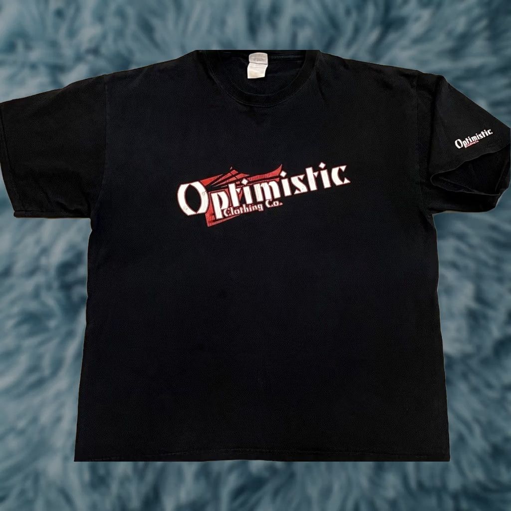 Quiksilver Vtg Optimistic Clothing Faded Shirt XL Surf Skate Grunge Billabong OP 90s Y2K Shirt XL Black Blue Beach Water Graphic Tee Mens Size US XL / EU 56 / 4 - 1 Thumbnail