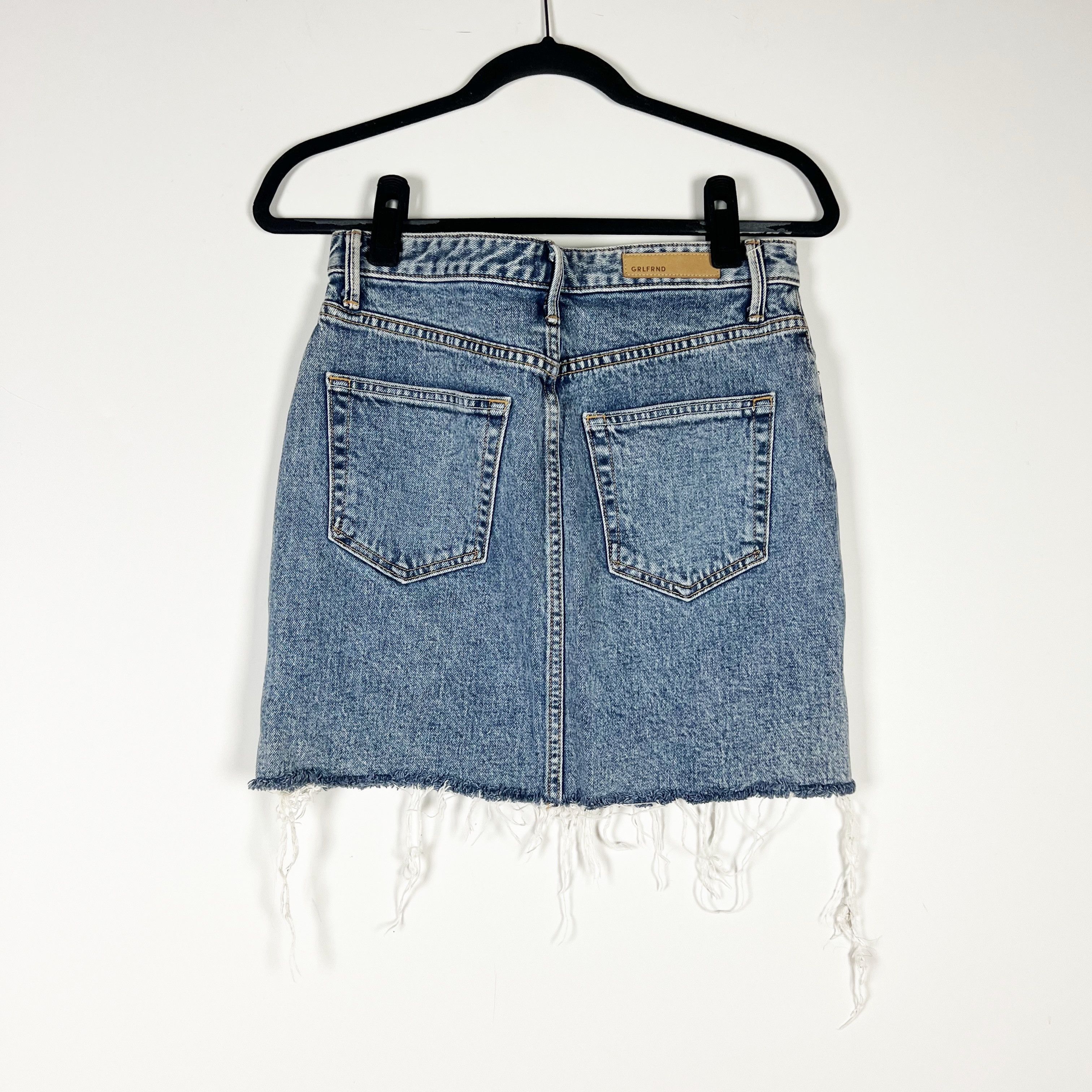 GRLFRND GRLFRIEND Reese Cottn Denim Rhinestone Size 26" / US 2 / IT 38 - 4 Thumbnail