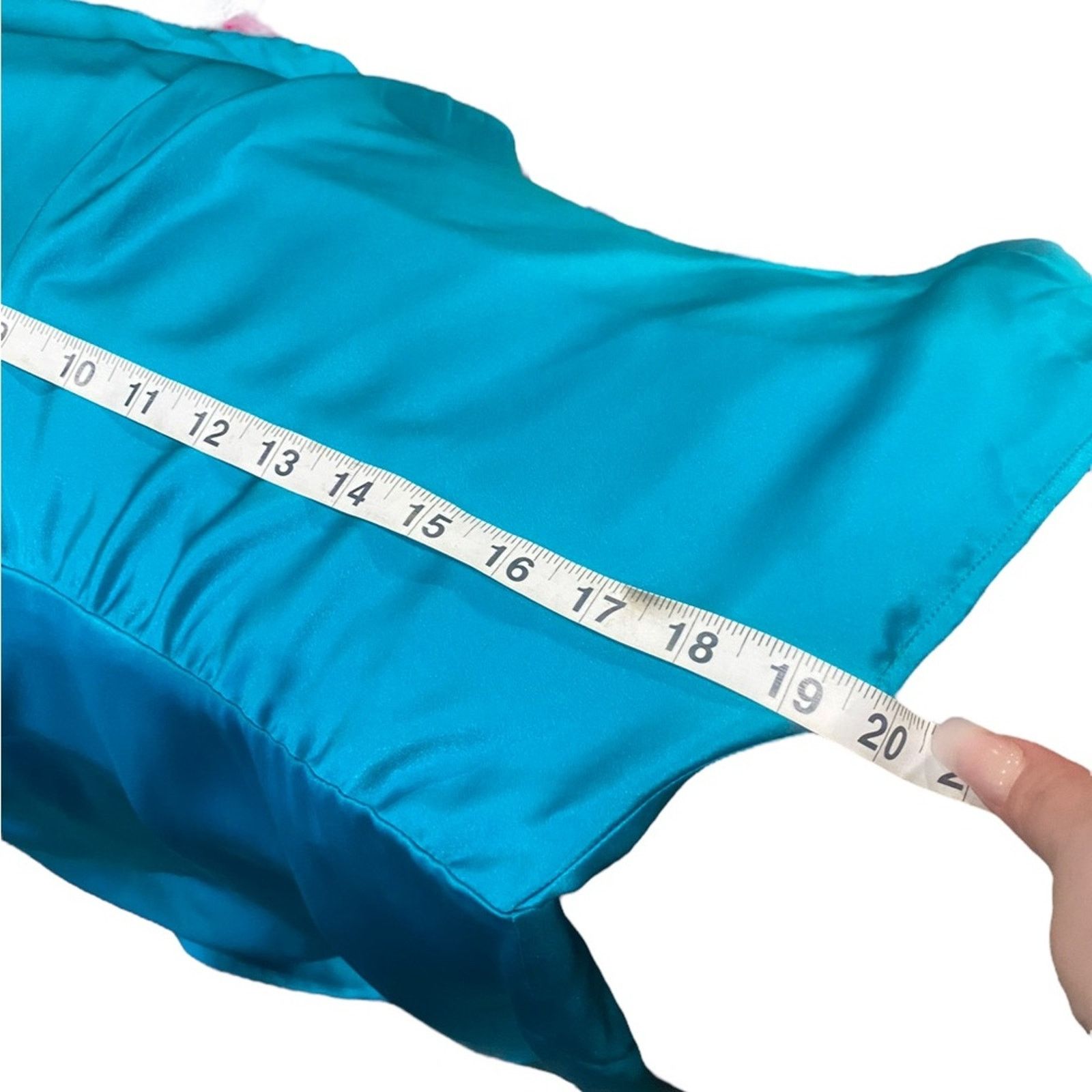 REVOLVE MICHELLE MASON One-Shoulder Draped Mini Dress TURQUOISE 4 Size S / US 4 / IT 40 - 12 Thumbnail