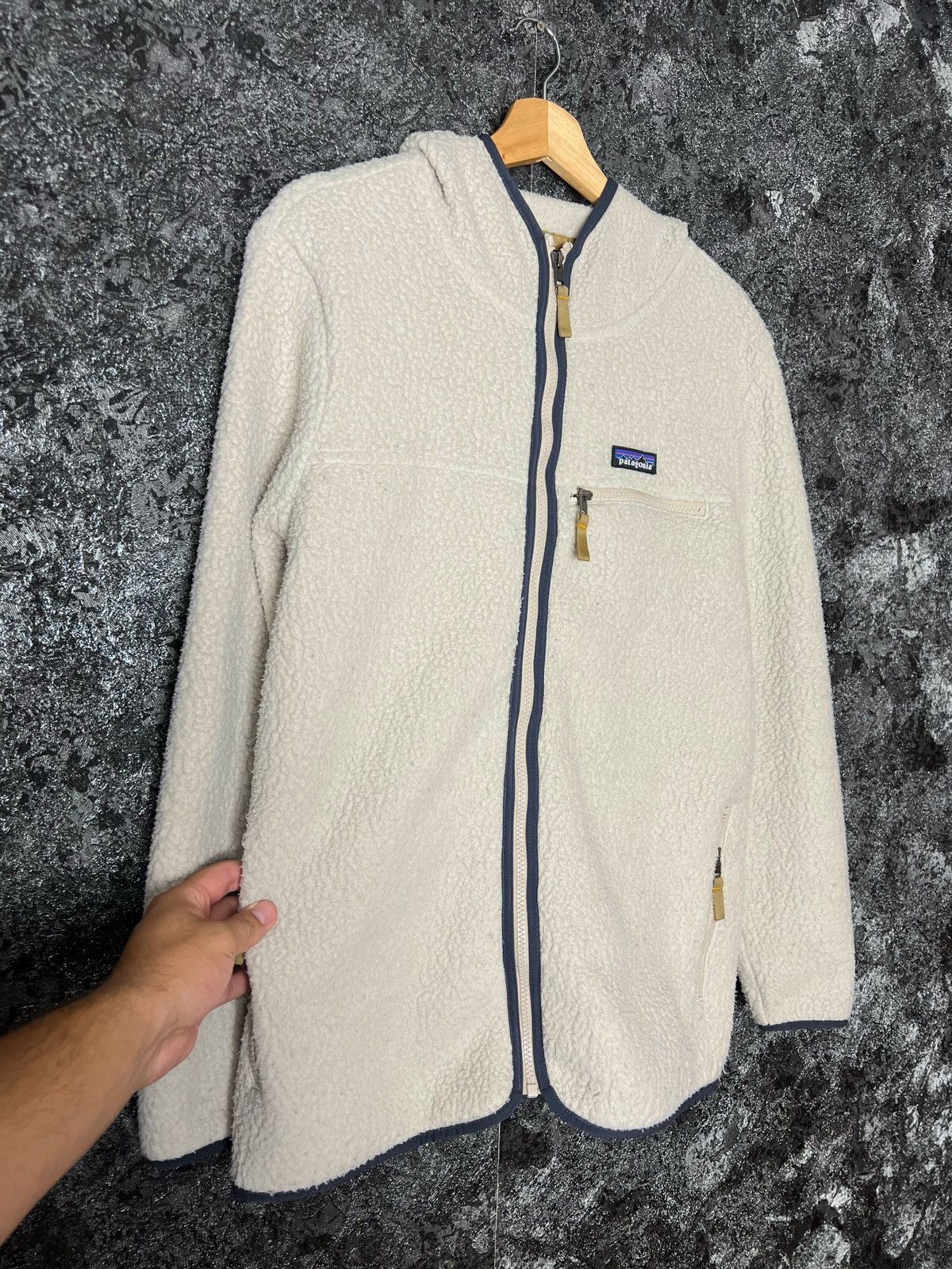 Other Patagonia Pile Fleece Full Zip Warm Hood Natural Jacket Size US M / EU 48-50 / 2 - 3 Thumbnail