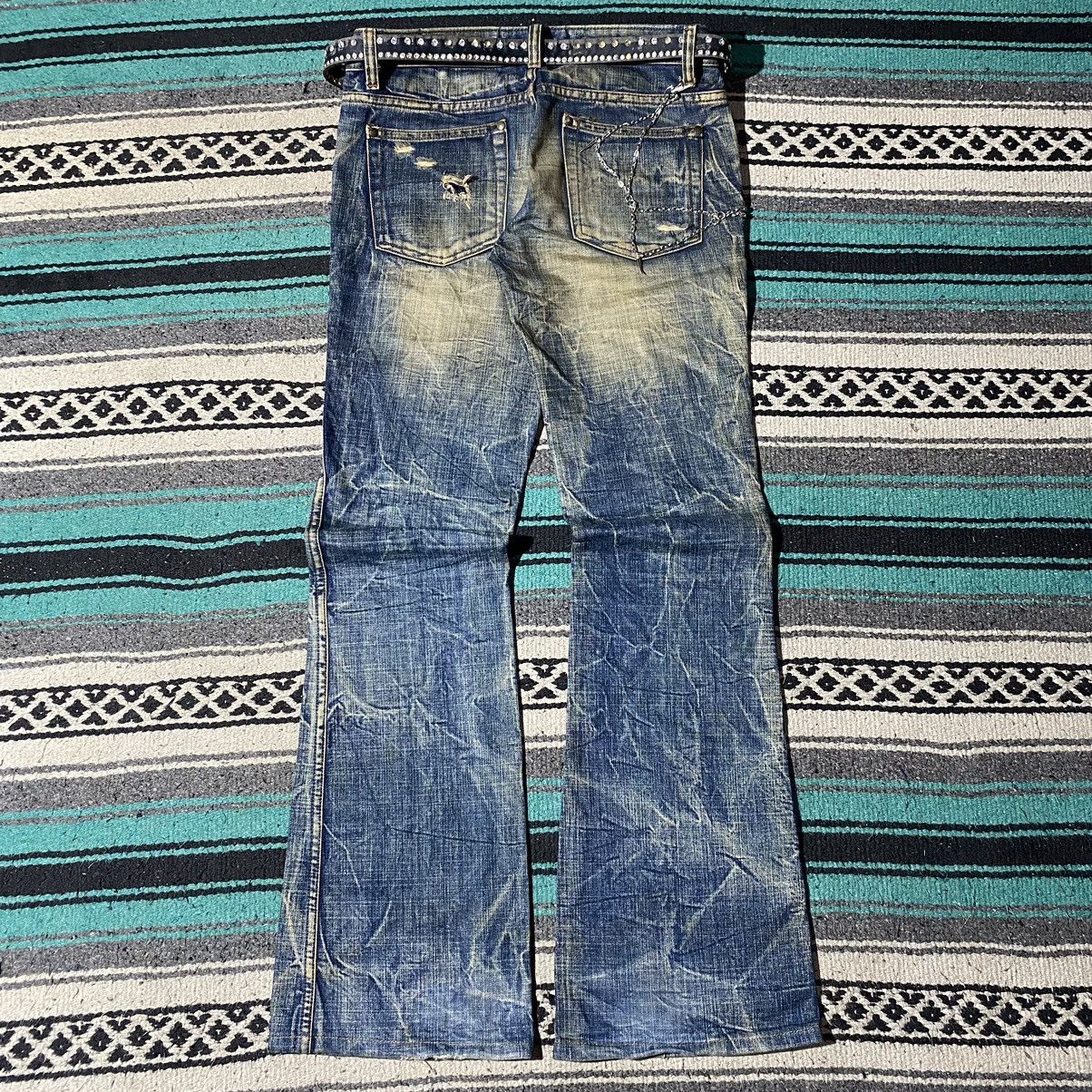 Number (N)ine 2000s Ozz First - Mud Distressed Denim Size US 29 - 3 Thumbnail