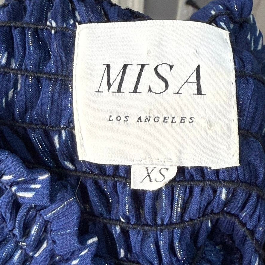 MISA Los Angeles Misa Los Angeles Women's XS Blue Off Shoulder Mini Dress Size XS / US 0-2 / IT 36-38 - 4 Thumbnail
