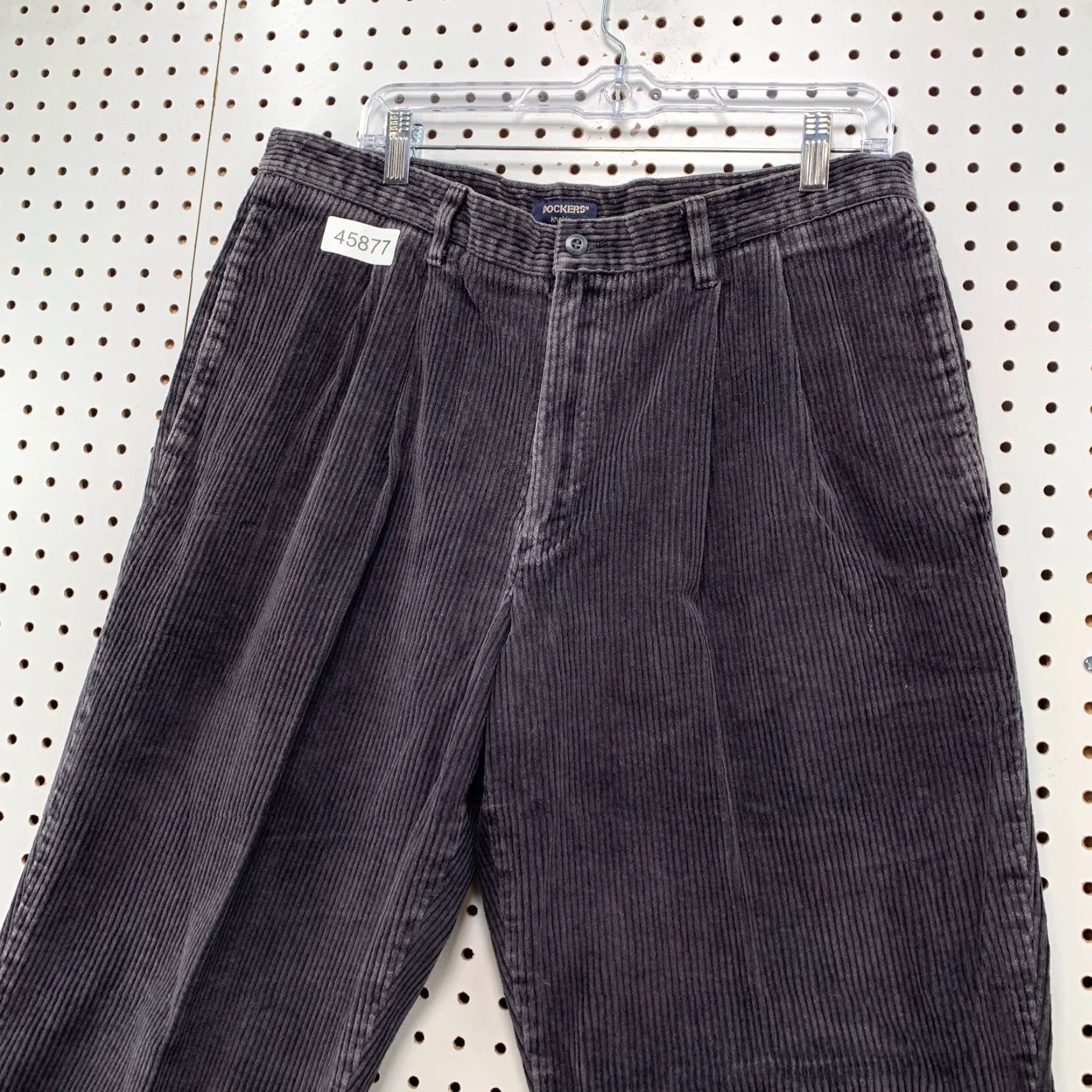 Dockers VINTAGE Dockers Khaki Corduroy Pants Mens 35x29 Gray Cuffed Corduroy Pants Mens 35x29 Khaki Gray Dockers Vintage Pants Mens 35 Inseam 29 Size US 35 - 3 Thumbnail