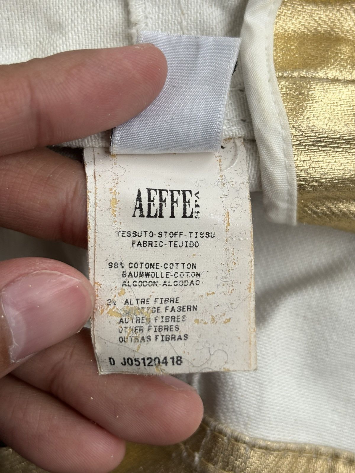 Jeremy Scott SS15 Moschino era Runway Gold Vest Size S / US 4 / IT 40 - 9 Thumbnail