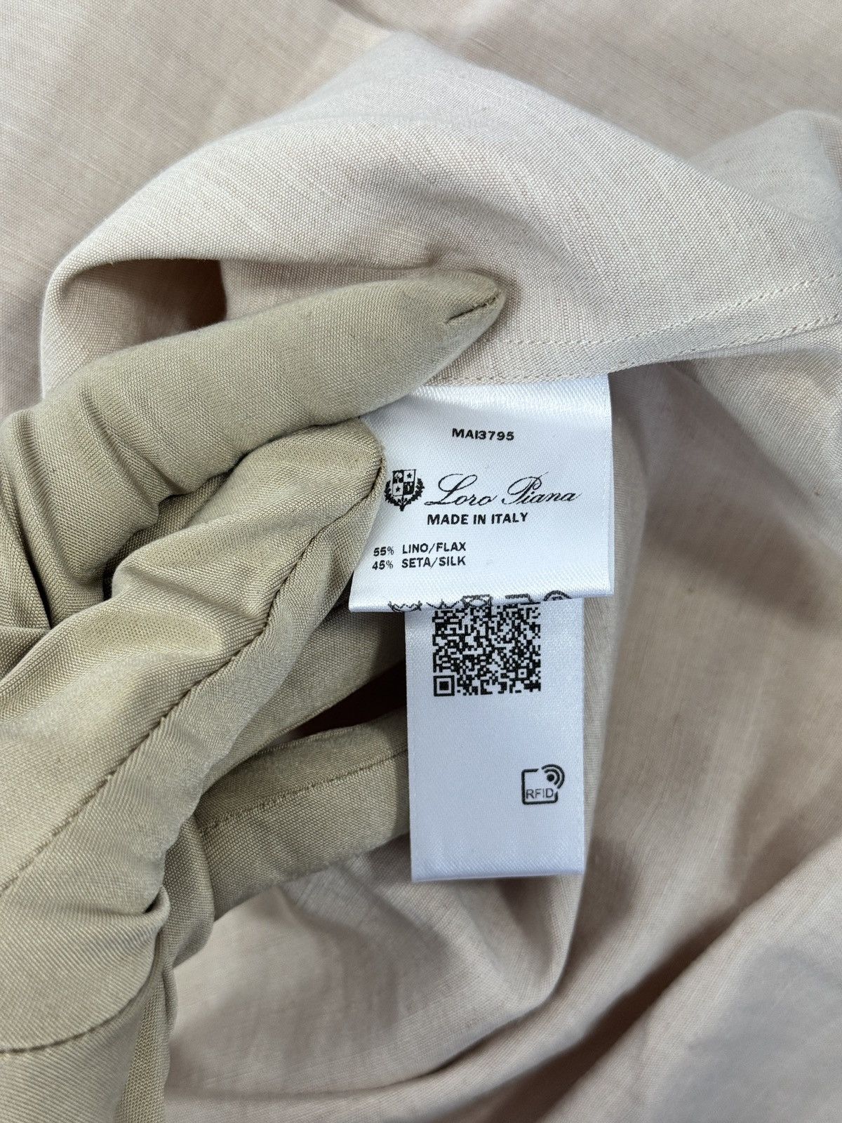 Loro Piana ANDRE LINEN SILK SHIRT Size US M / EU 48-50 / 2 - 4 Thumbnail